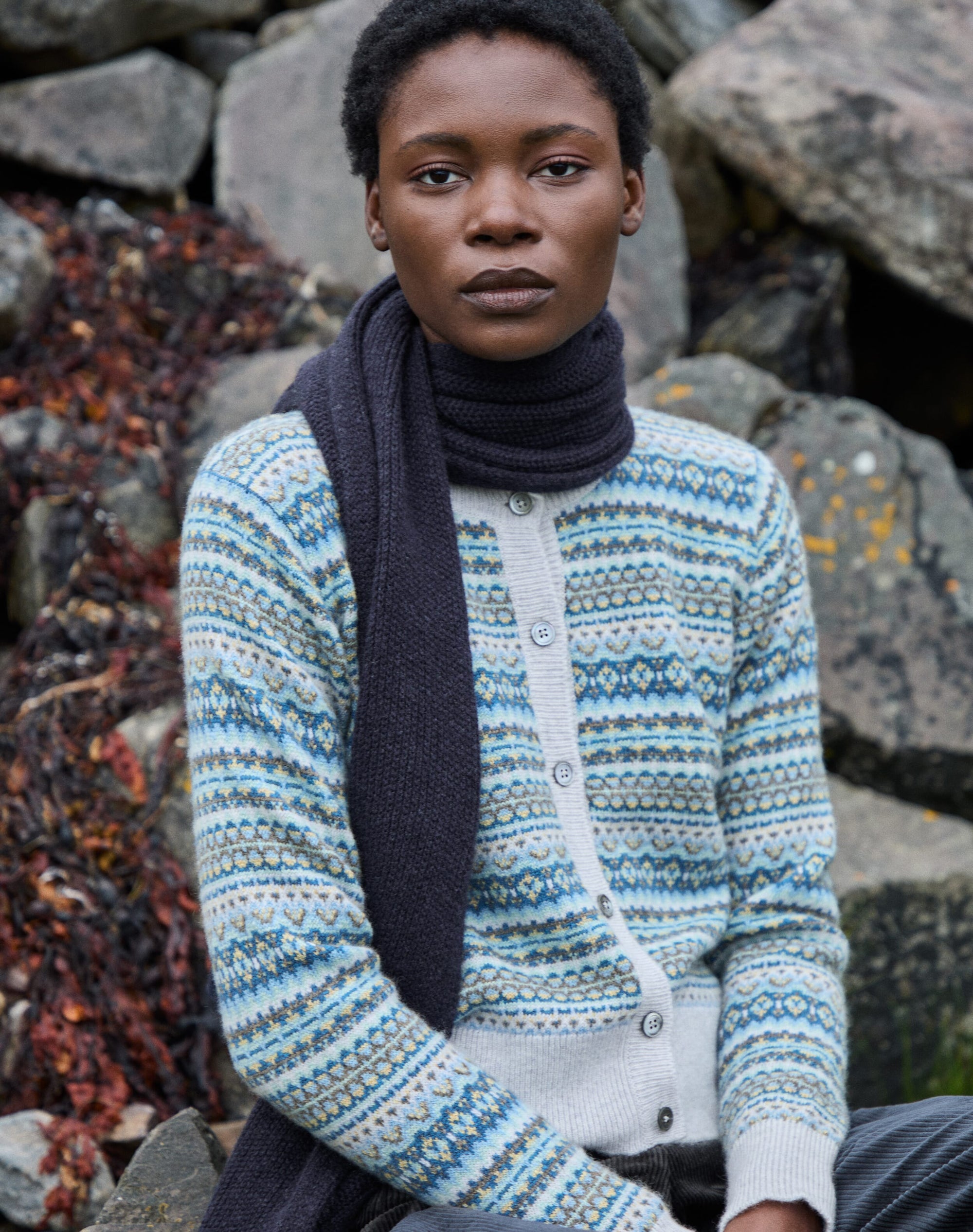 Cashmere Fair Isle Cardigan