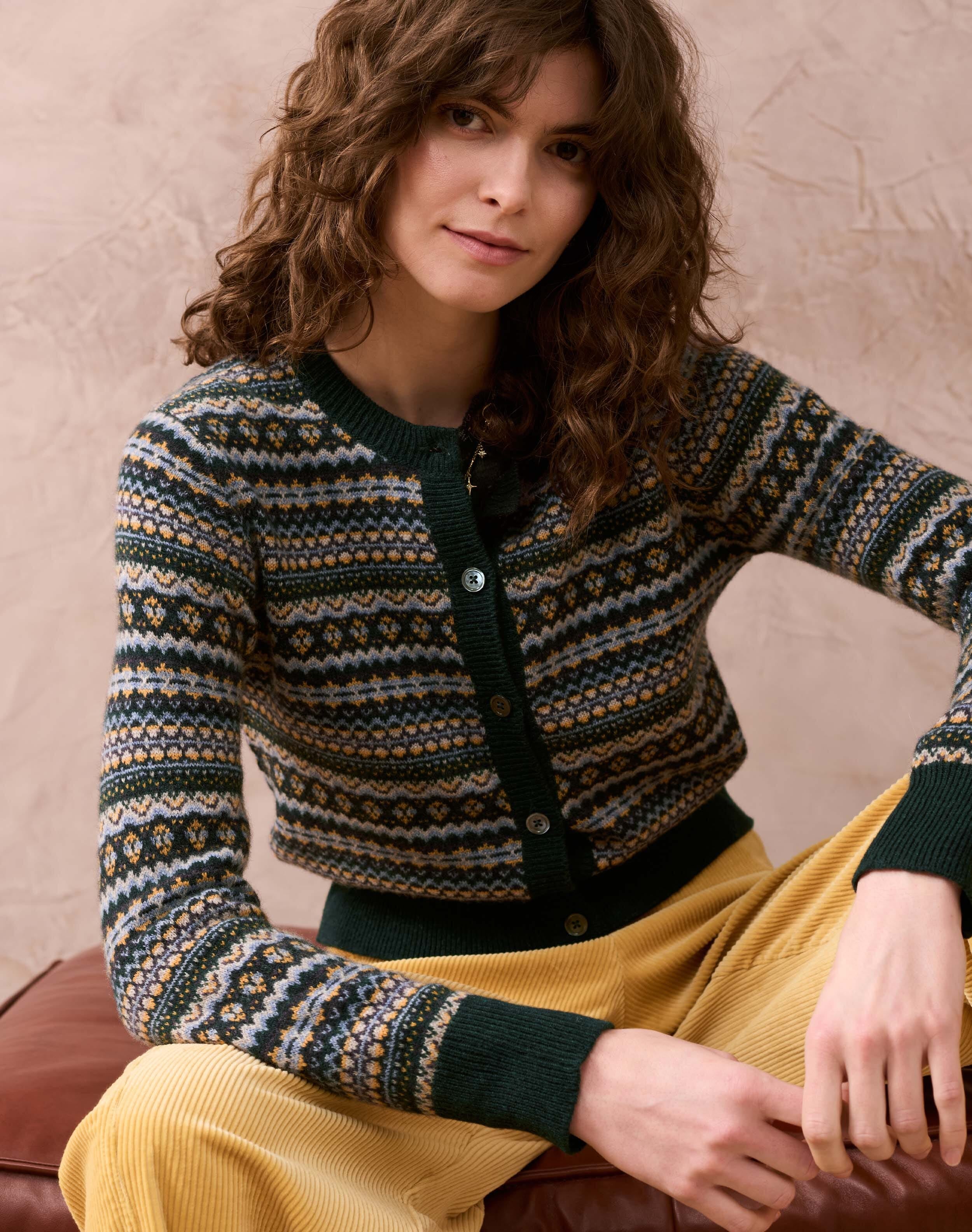 Cashmere Fair Isle Cardigan