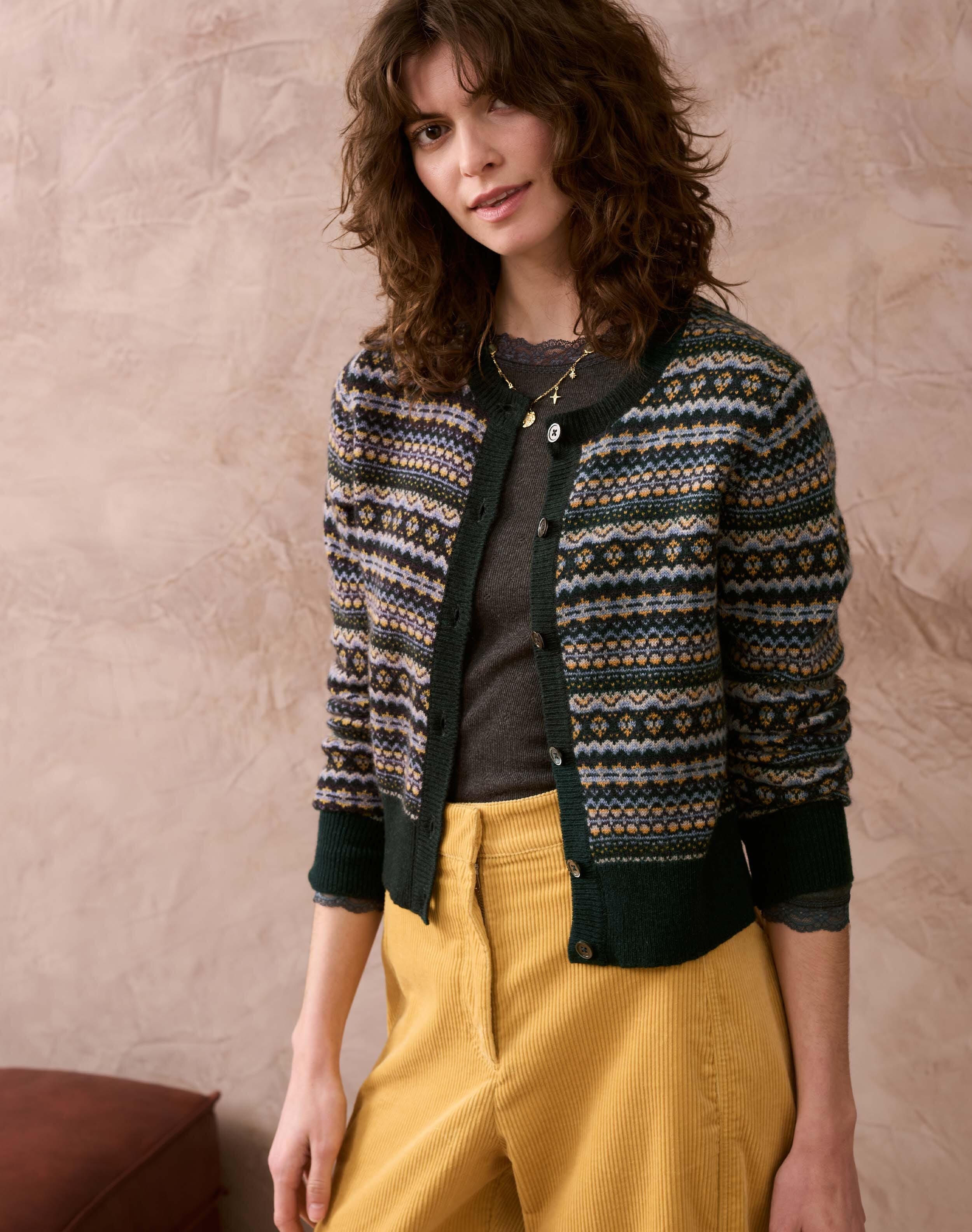 Cashmere Fair Isle Cardigan