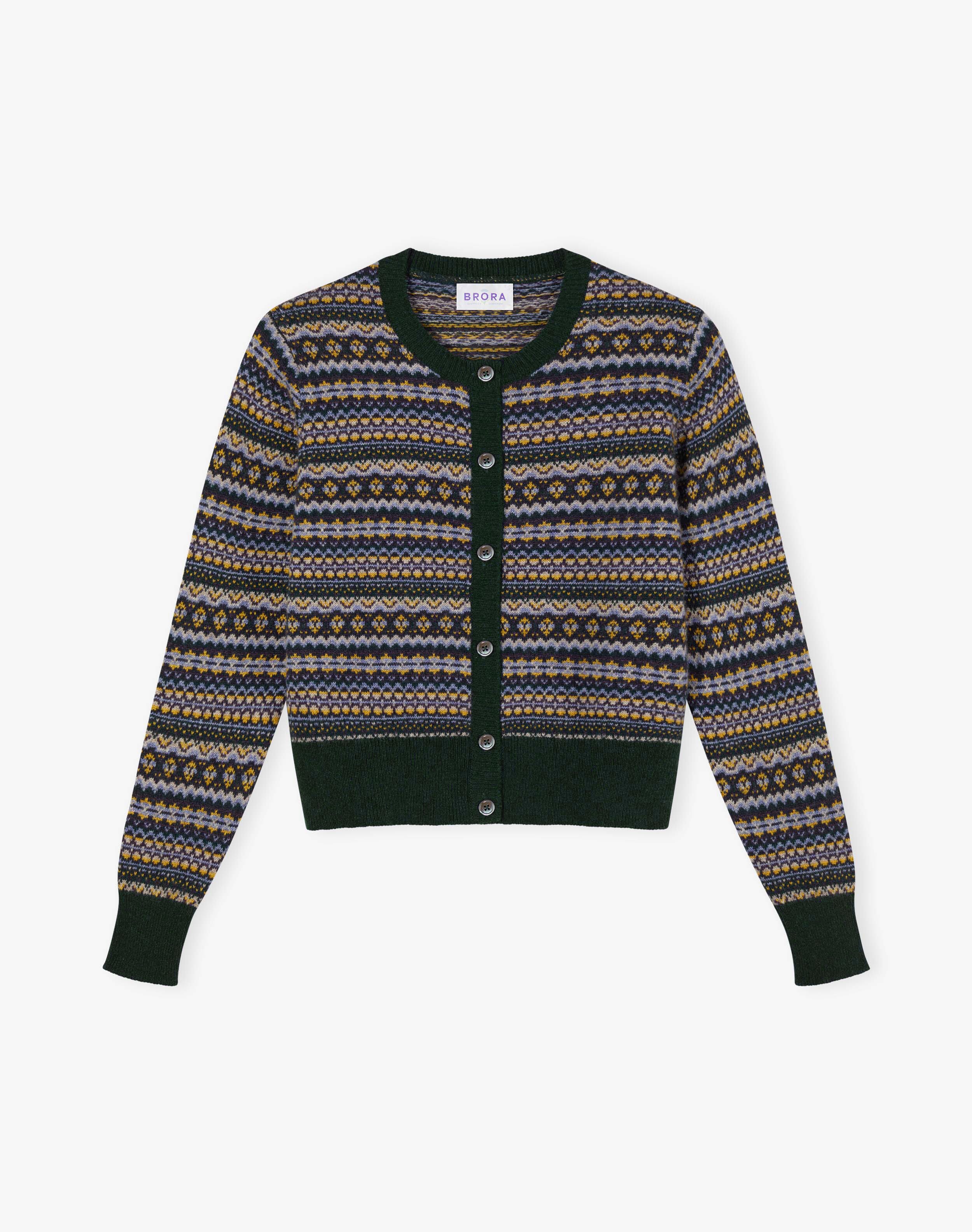 Cashmere Fair Isle Cardigan