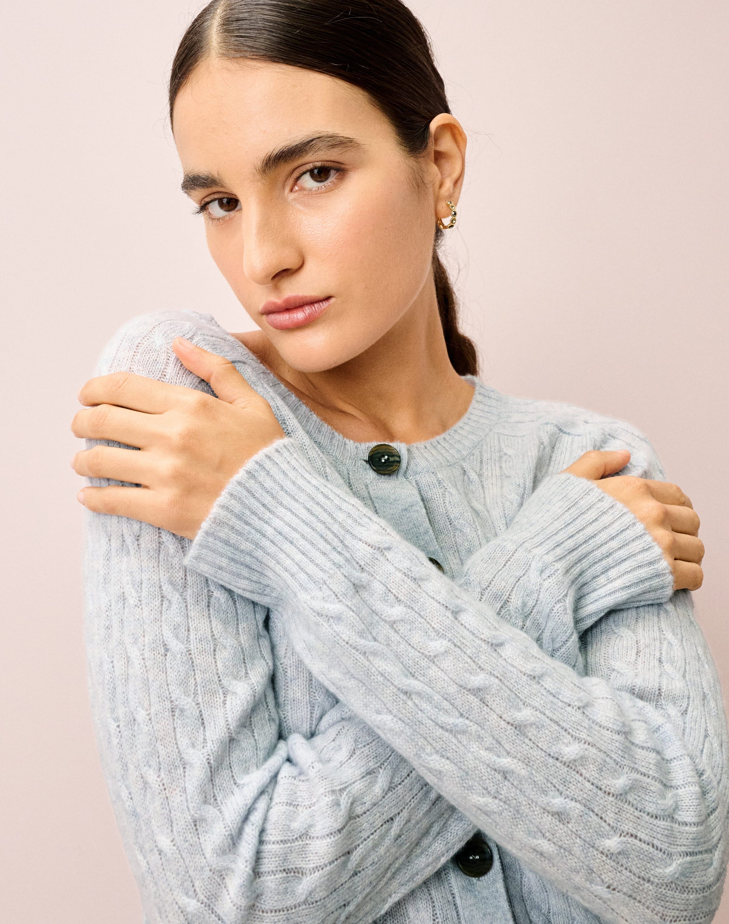 Cashmere Cable Cardigan