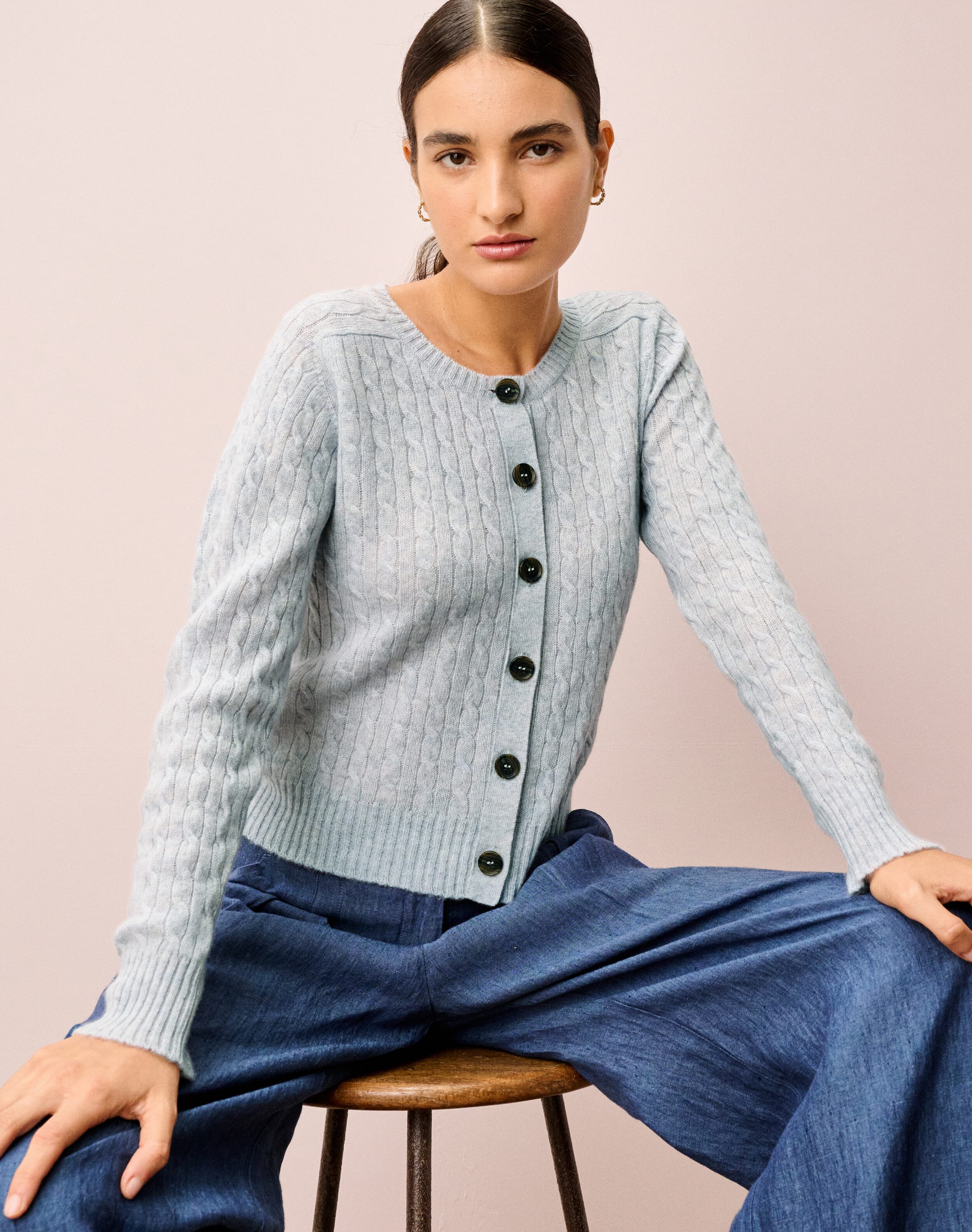 Cashmere Cable Cardigan