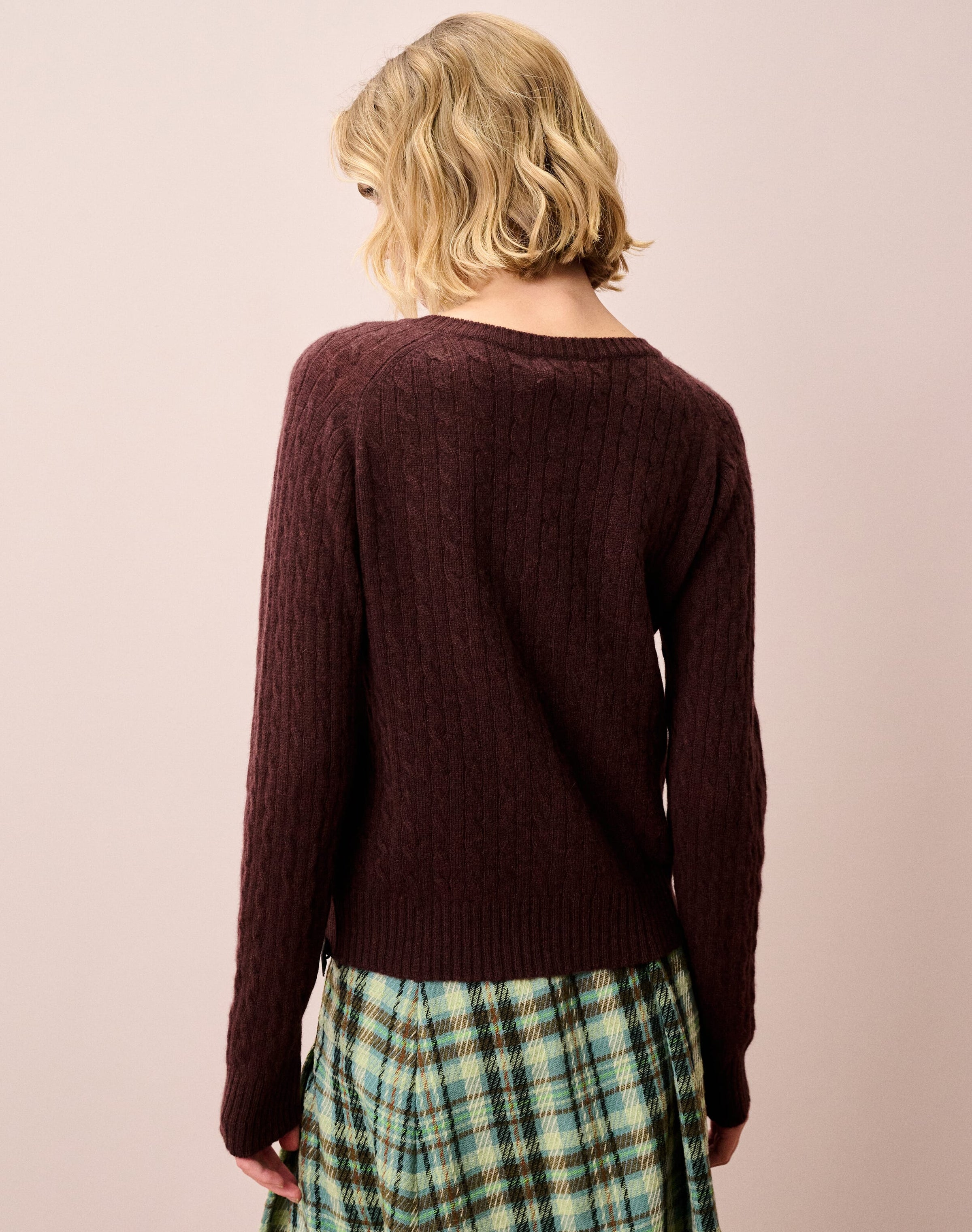 Cashmere Cable Cardigan