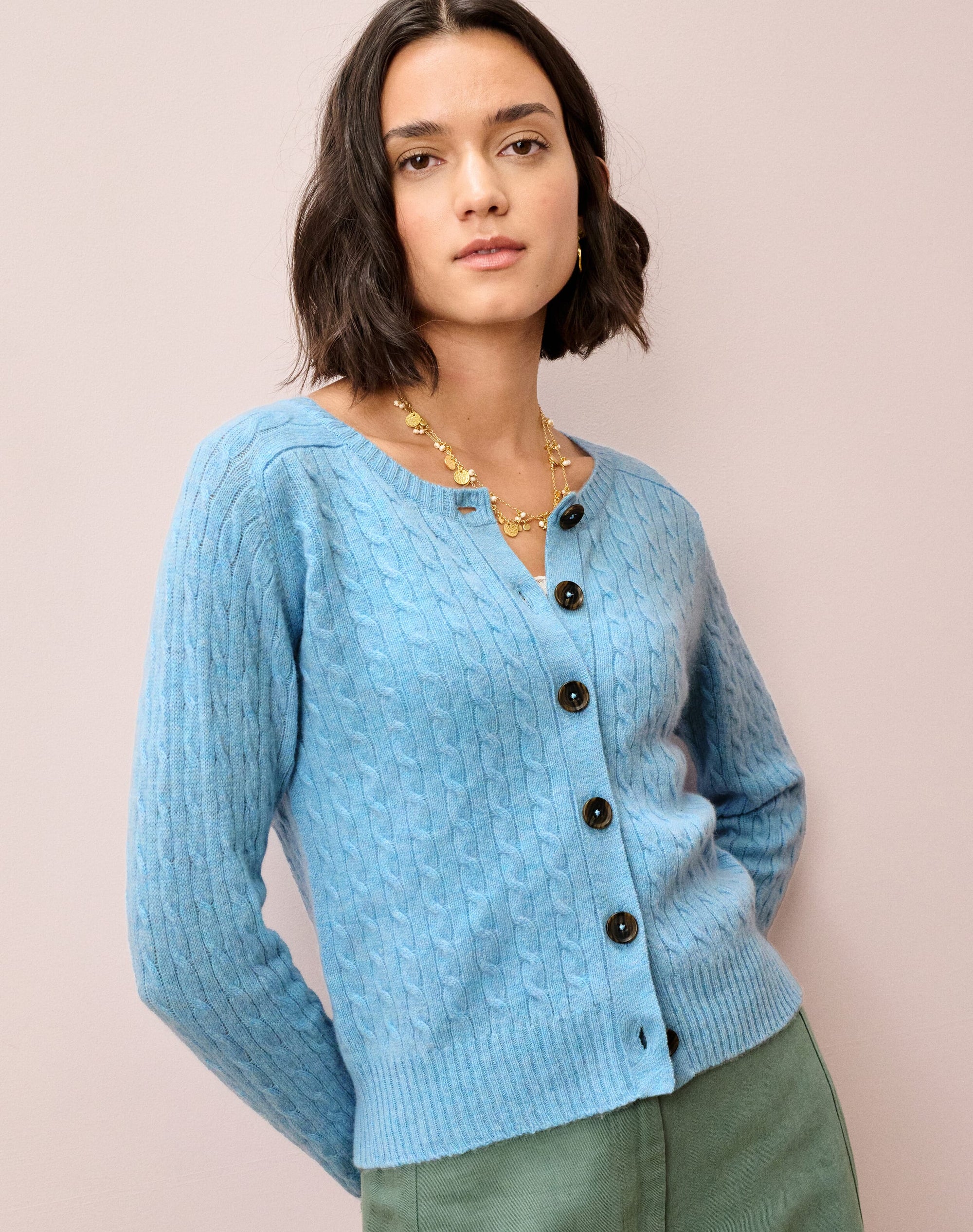 Cashmere Cable Cardigan