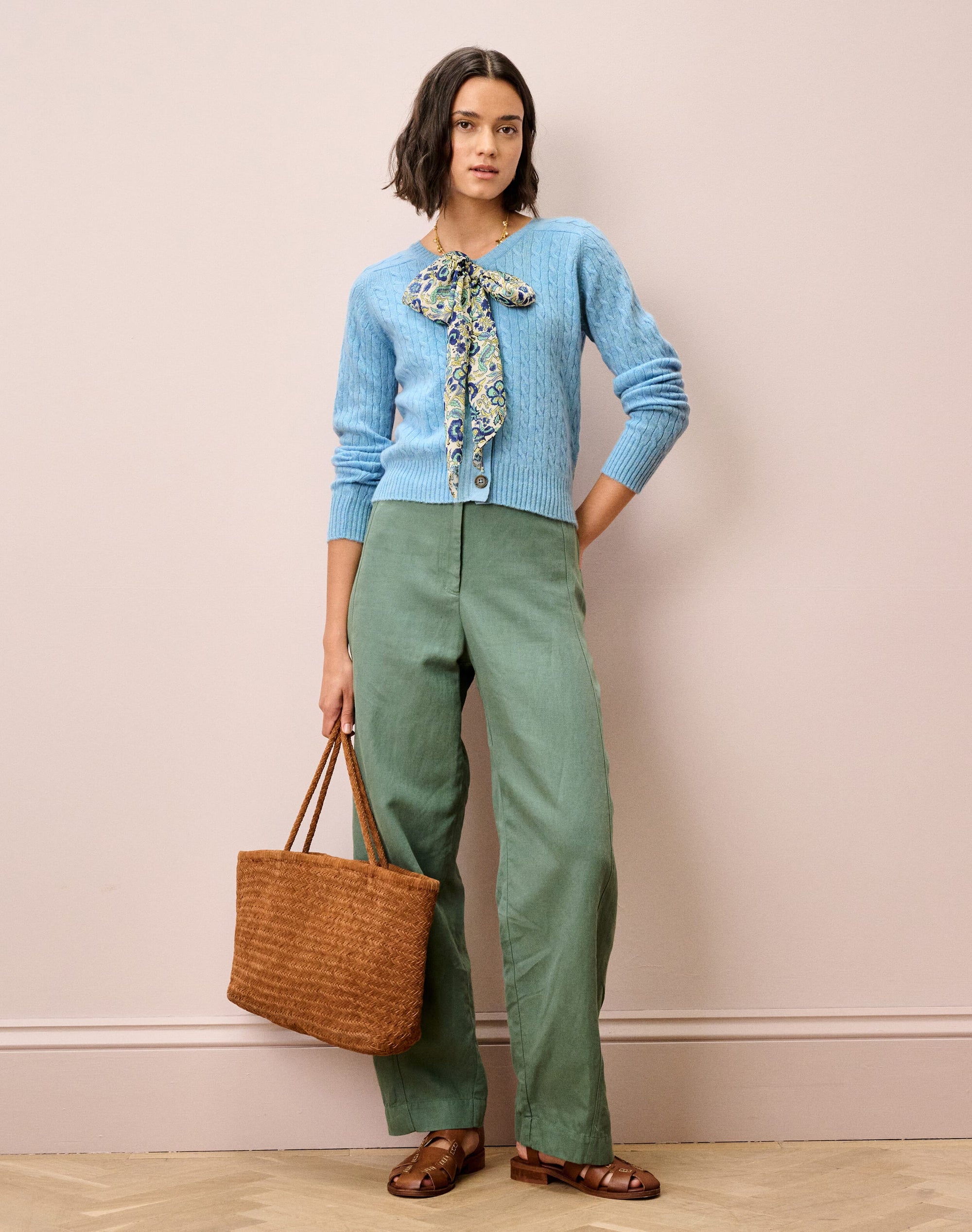 Cashmere Cable Cardigan