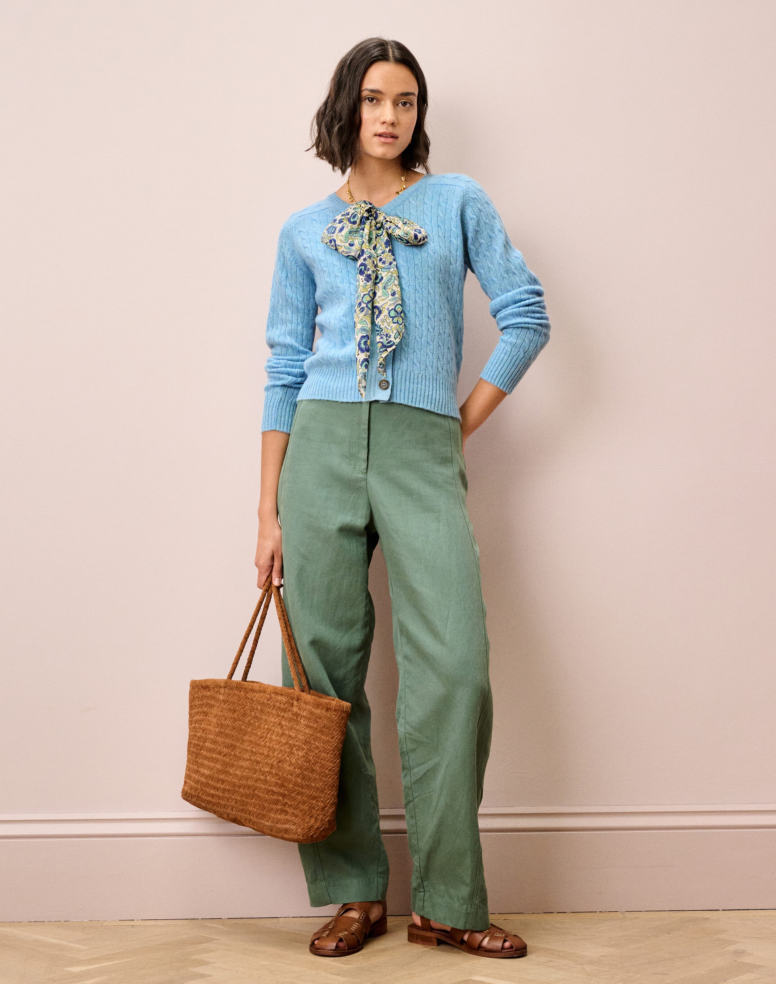 Cashmere Cable Cardigan