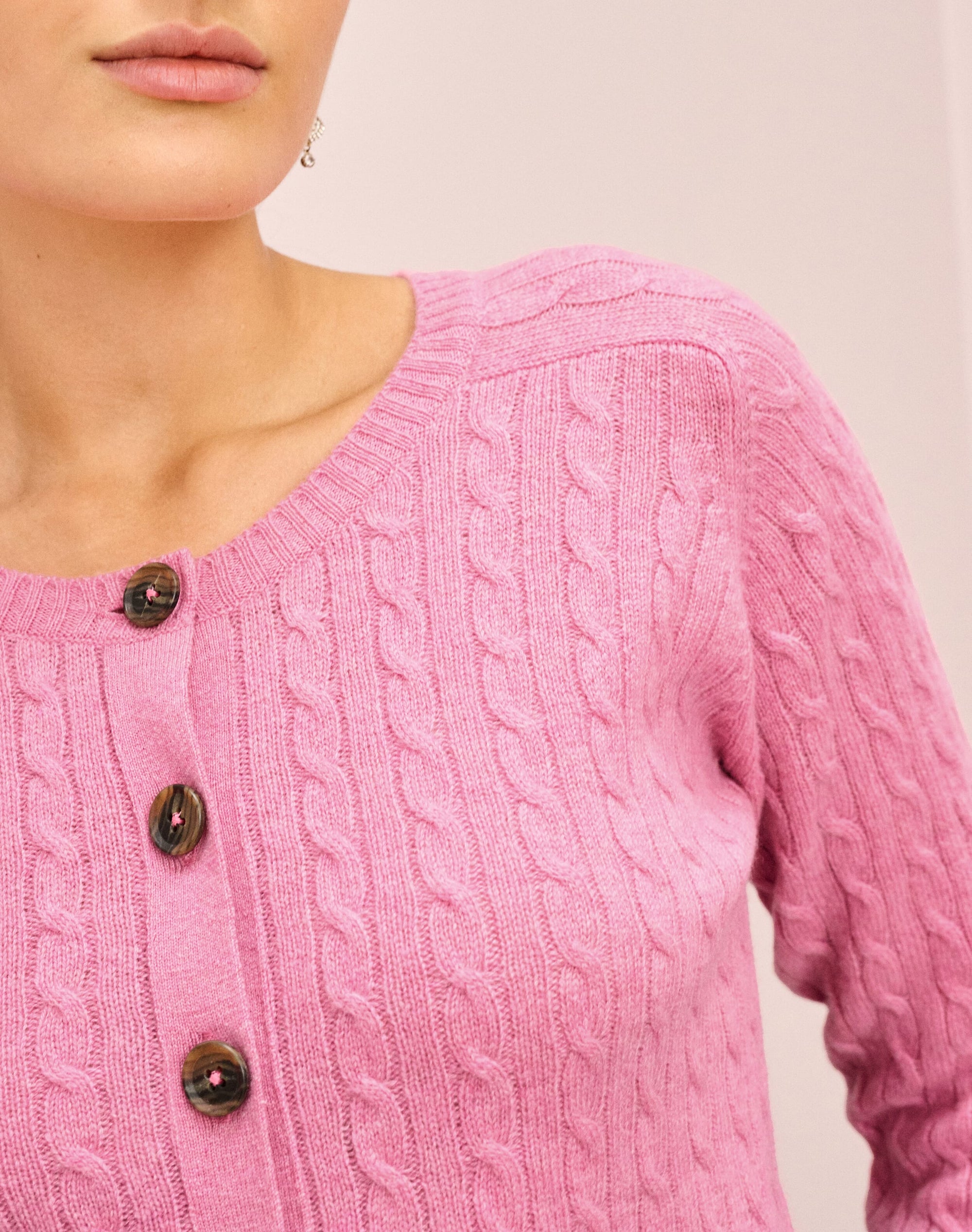 Cashmere Cable Cardigan