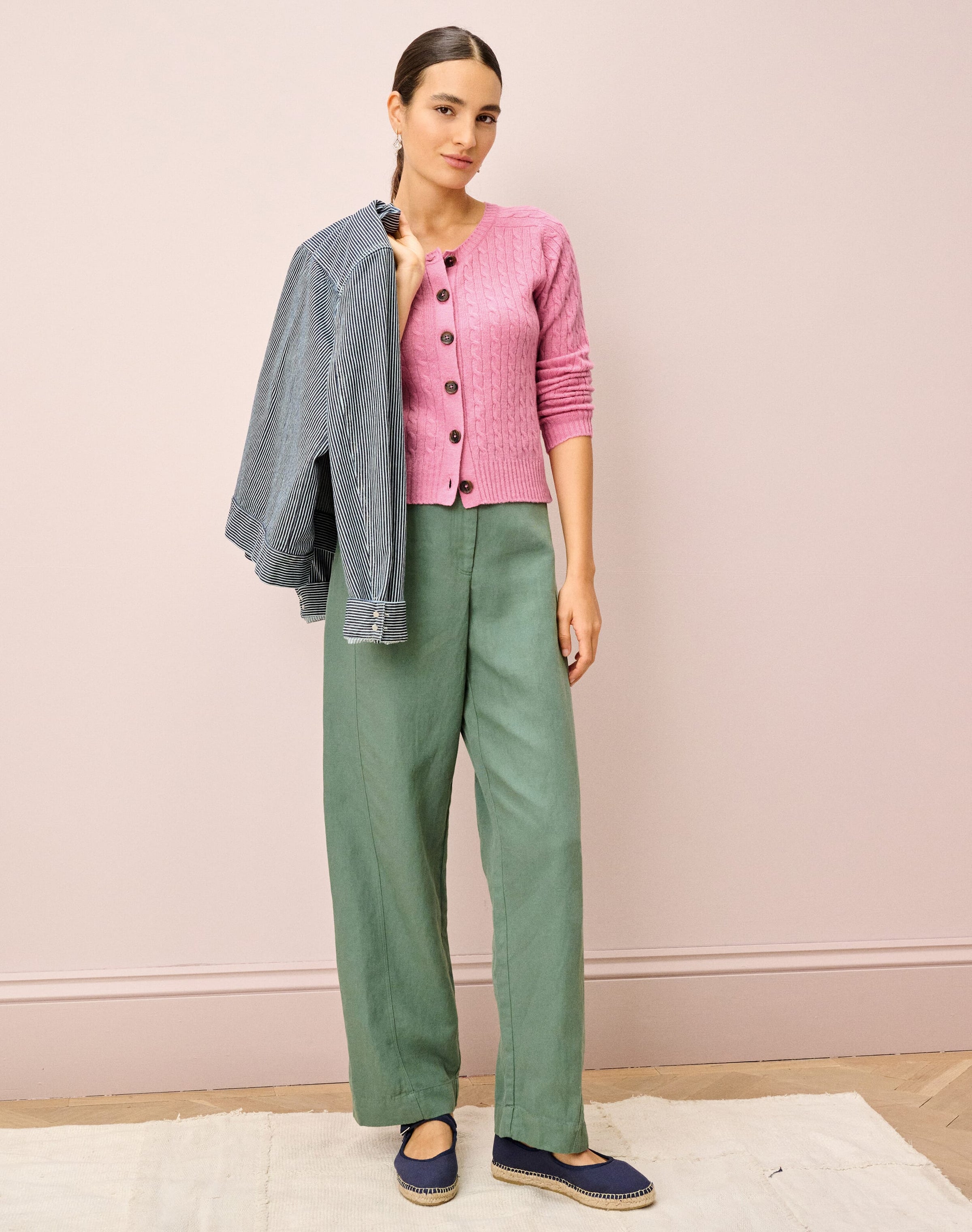 Cashmere Cable Cardigan