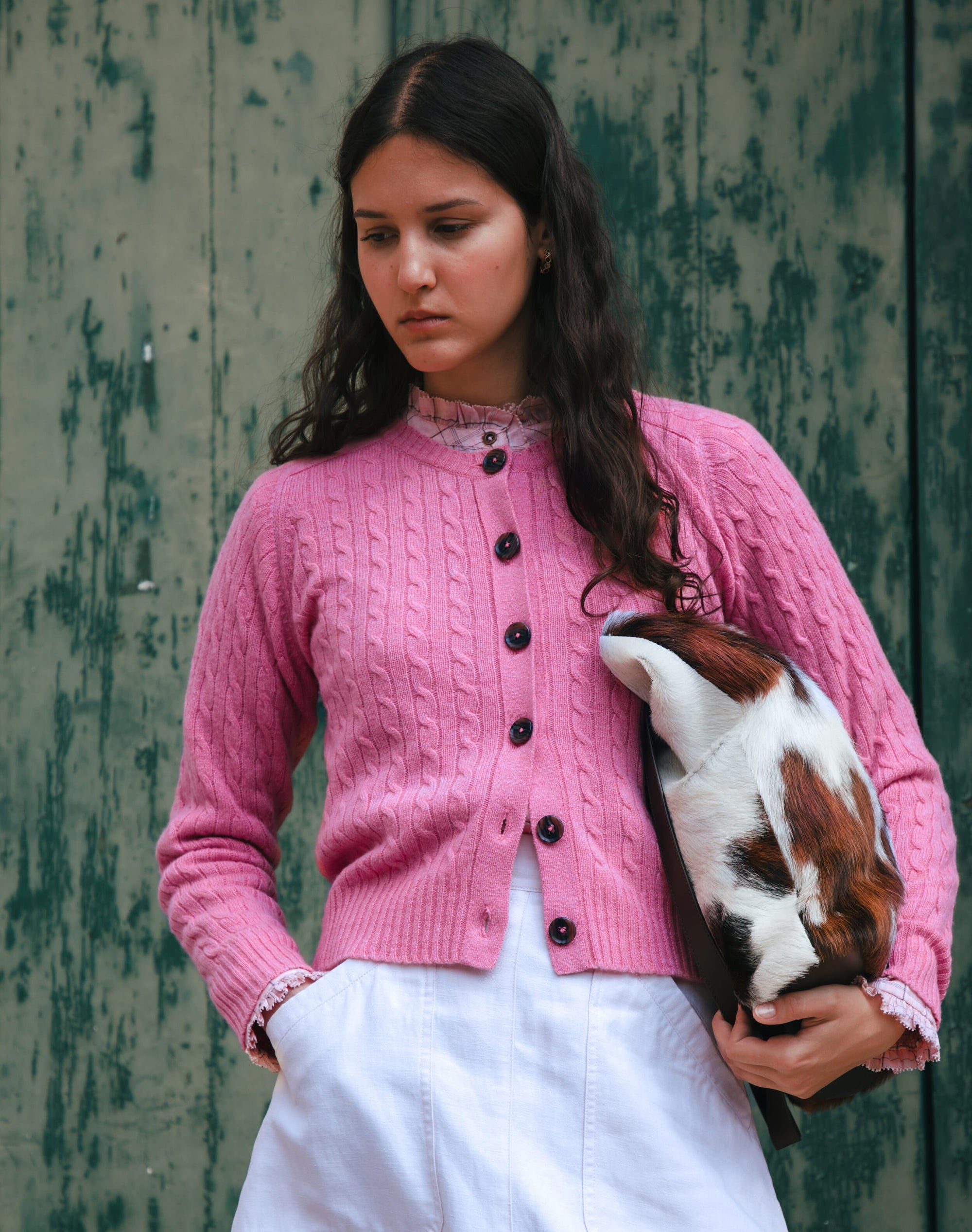 Cashmere Cable Cardigan