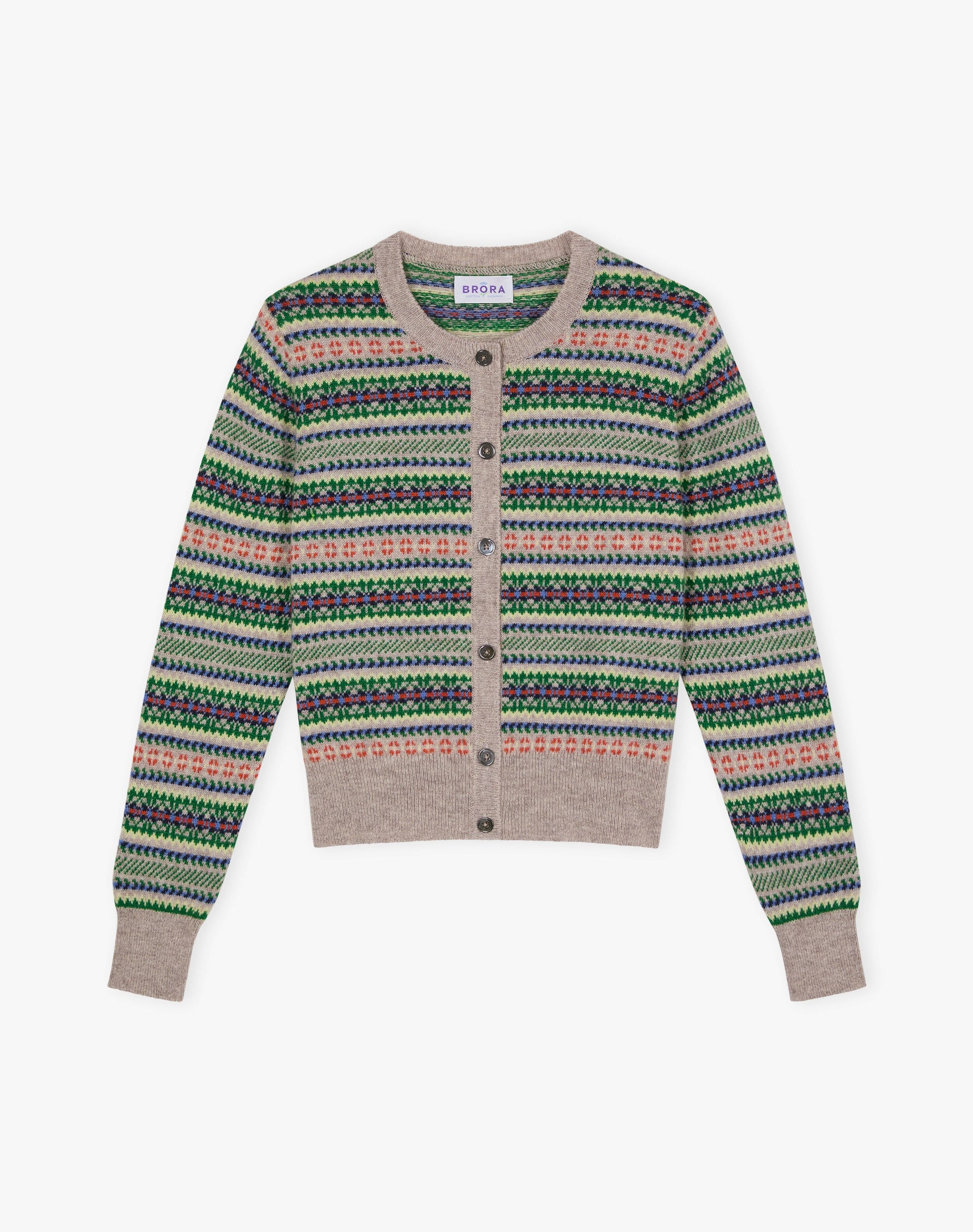 Cashmere Fair Isle Cardigan