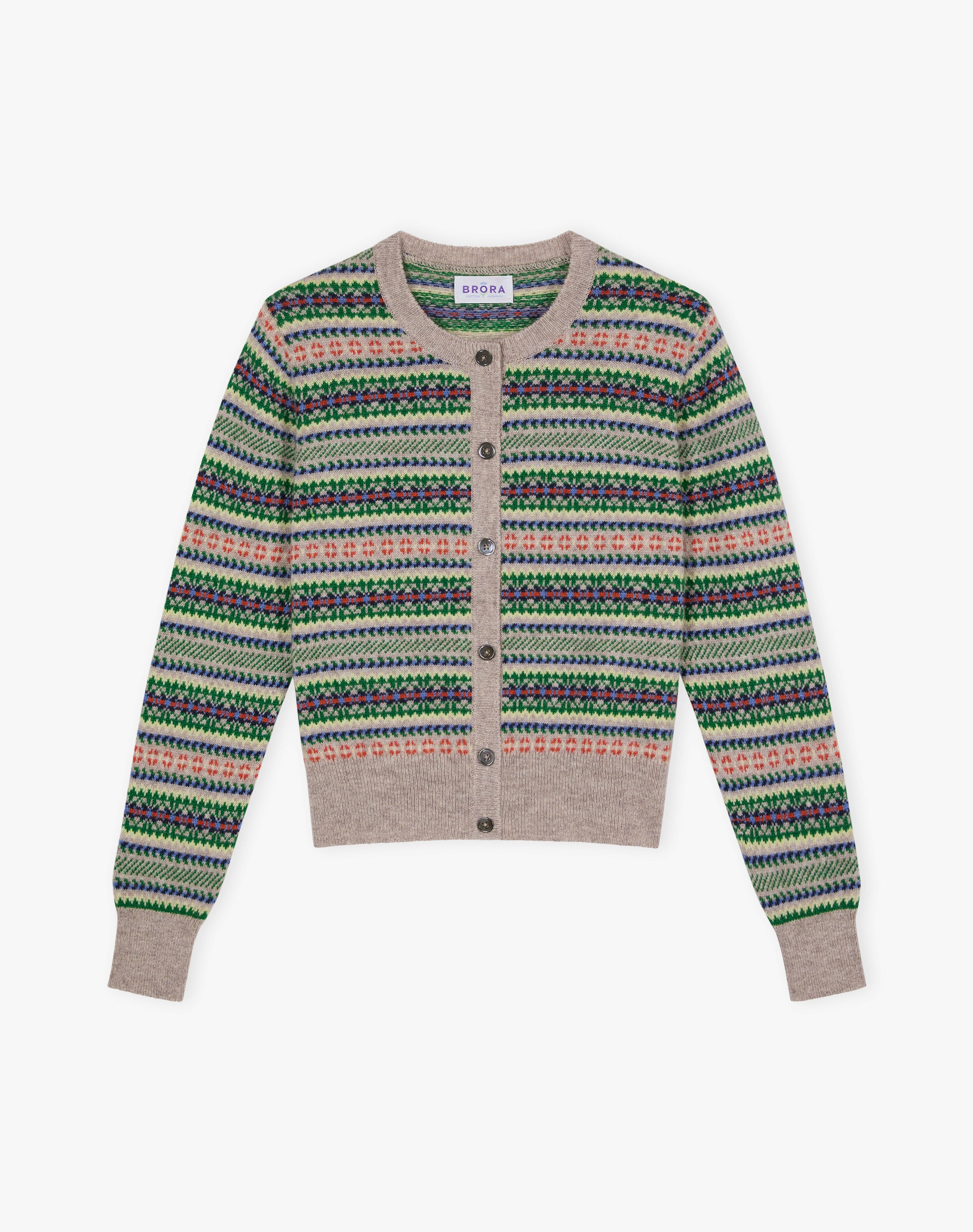 Cashmere Fair Isle Cardigan