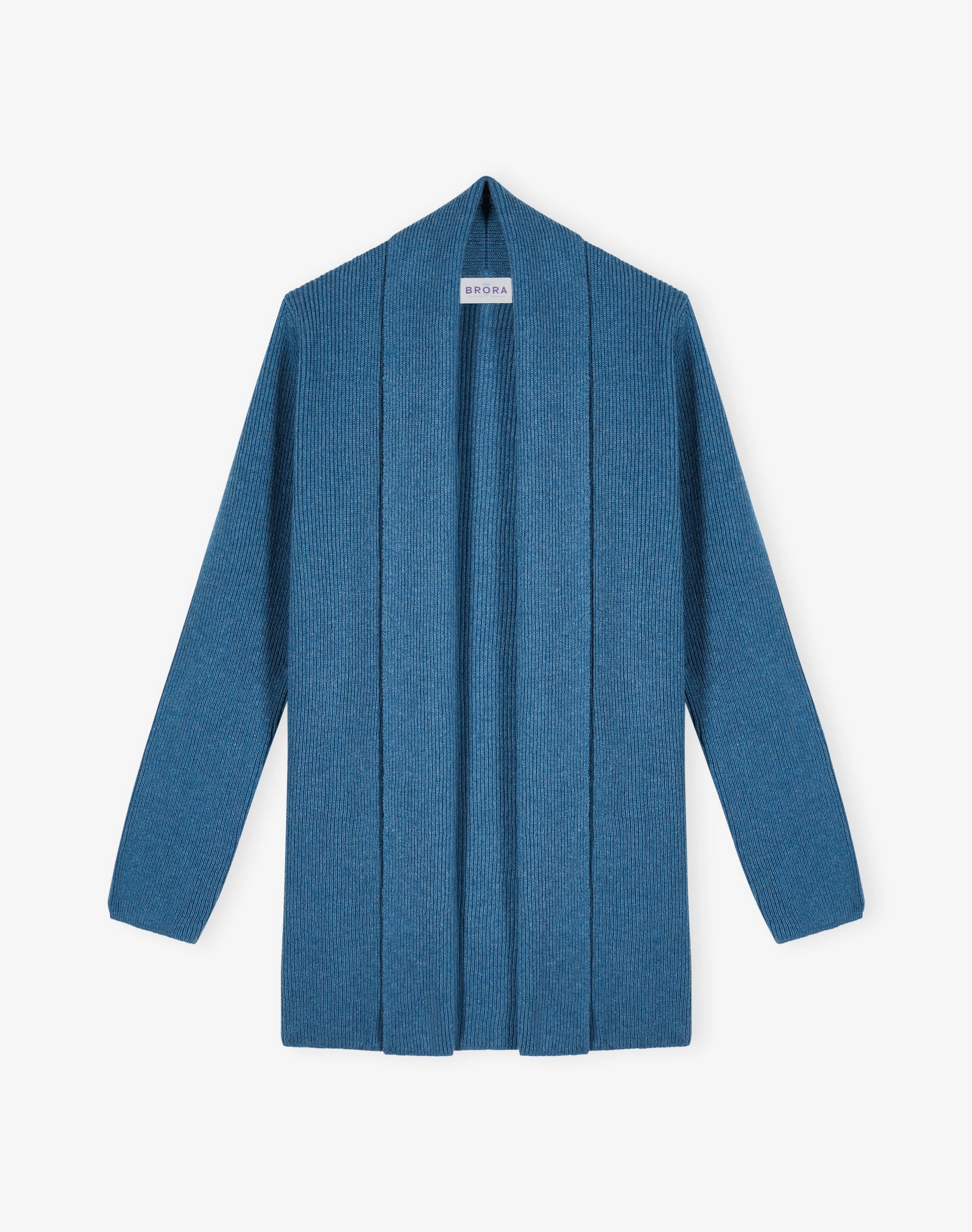 Cashmere Shawl Ribbed Cardigan