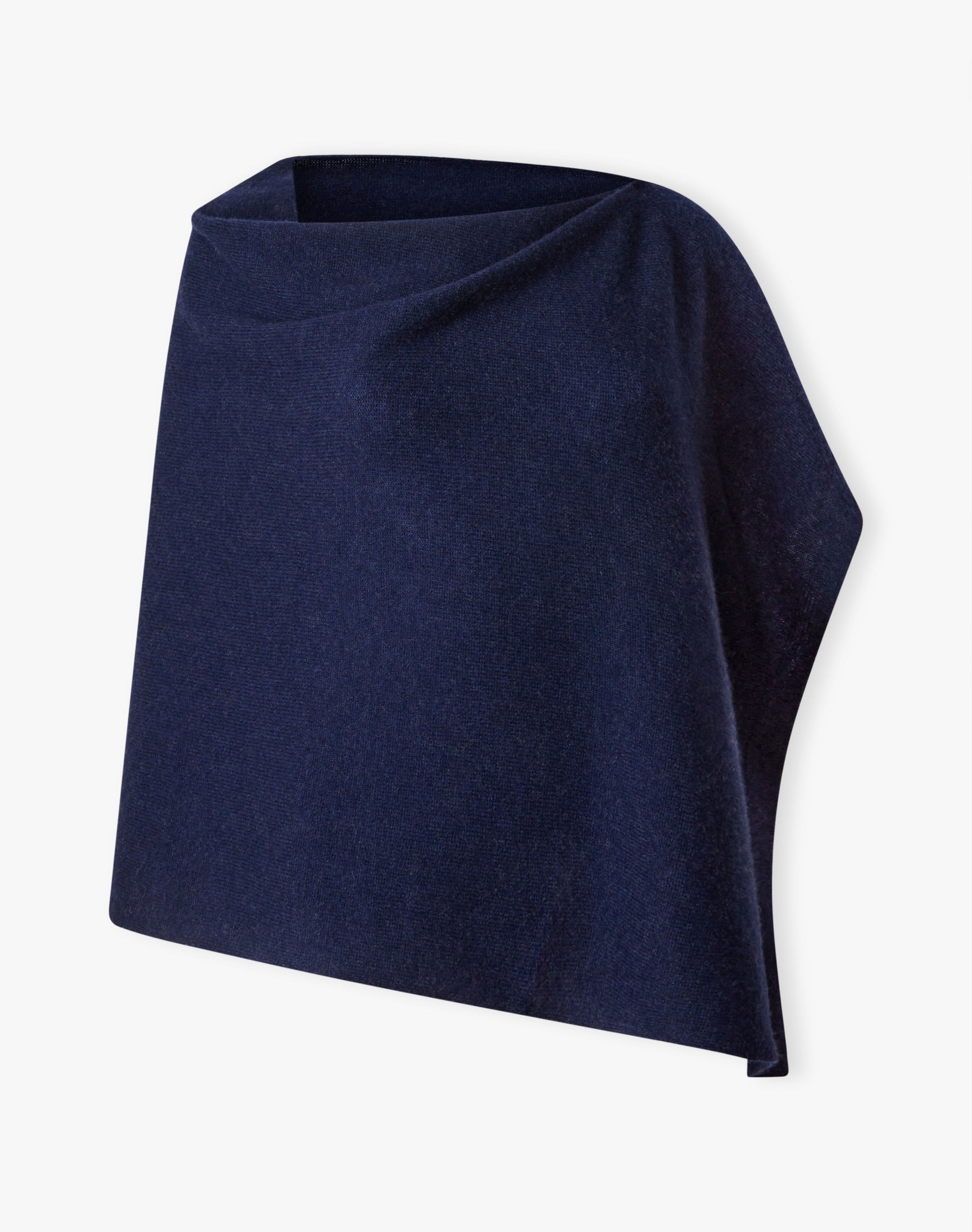 Cashmere Gauzy Knit Poncho