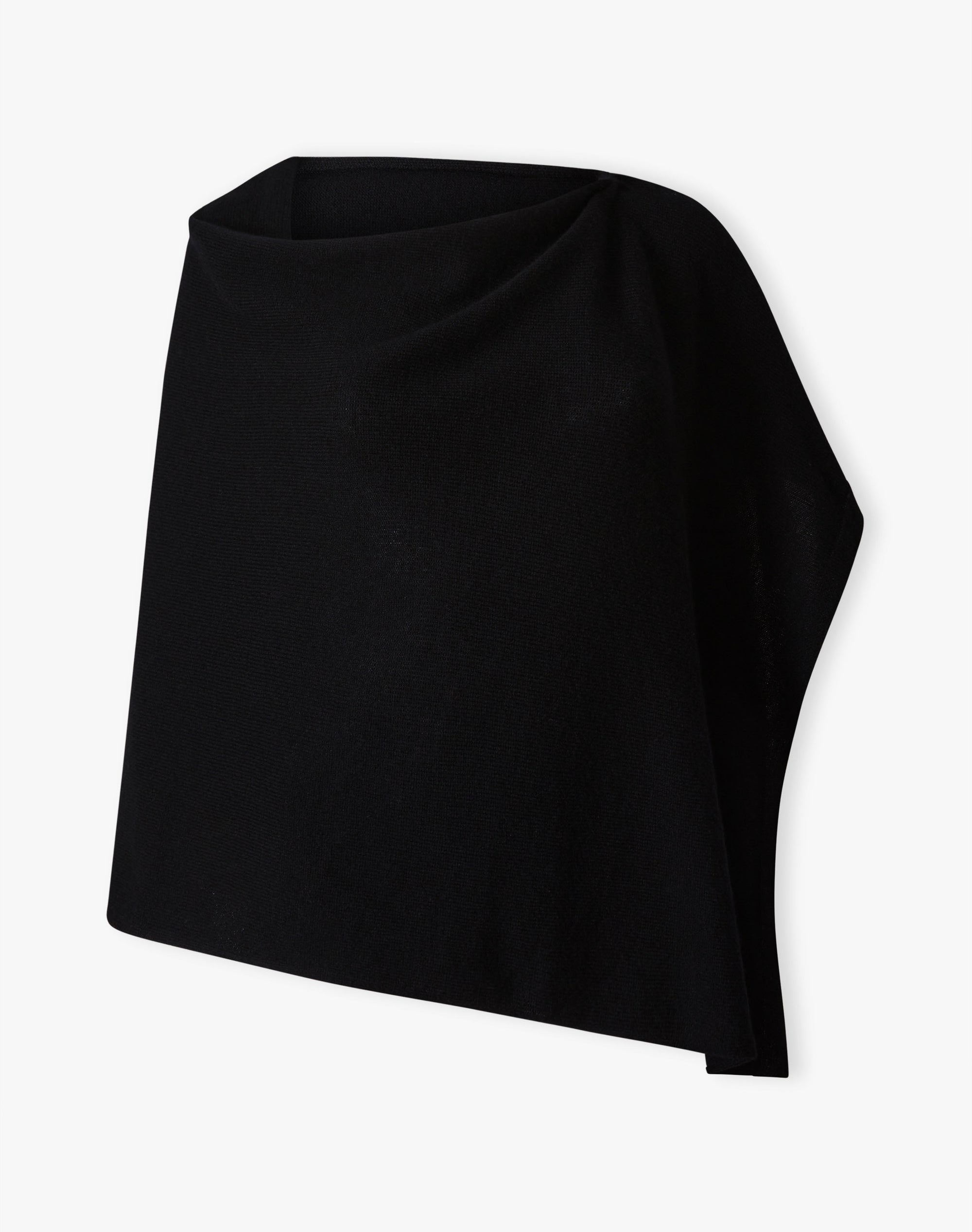 Cashmere Gauzy Knit Poncho