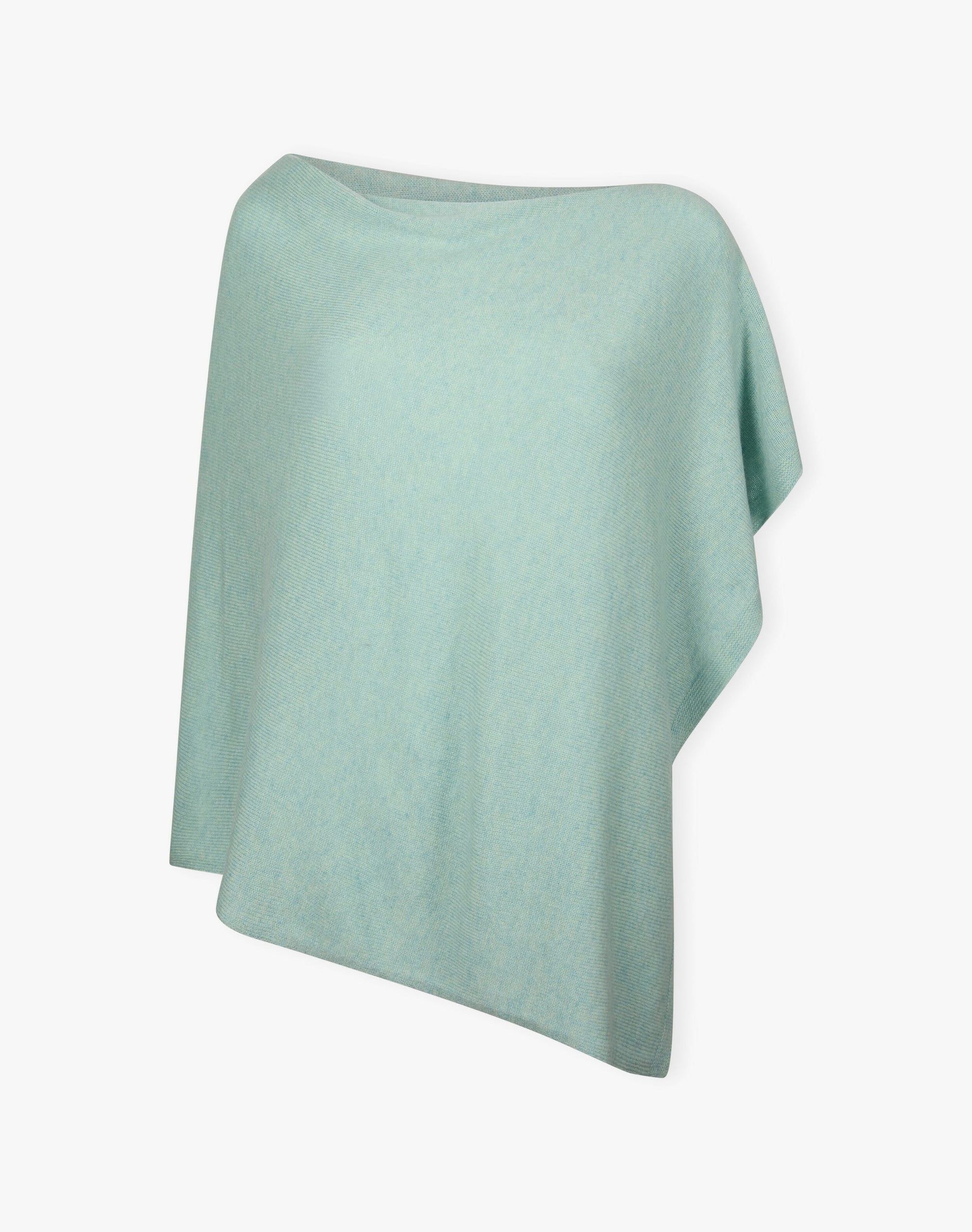 Cashmere Gauzy Knit Poncho