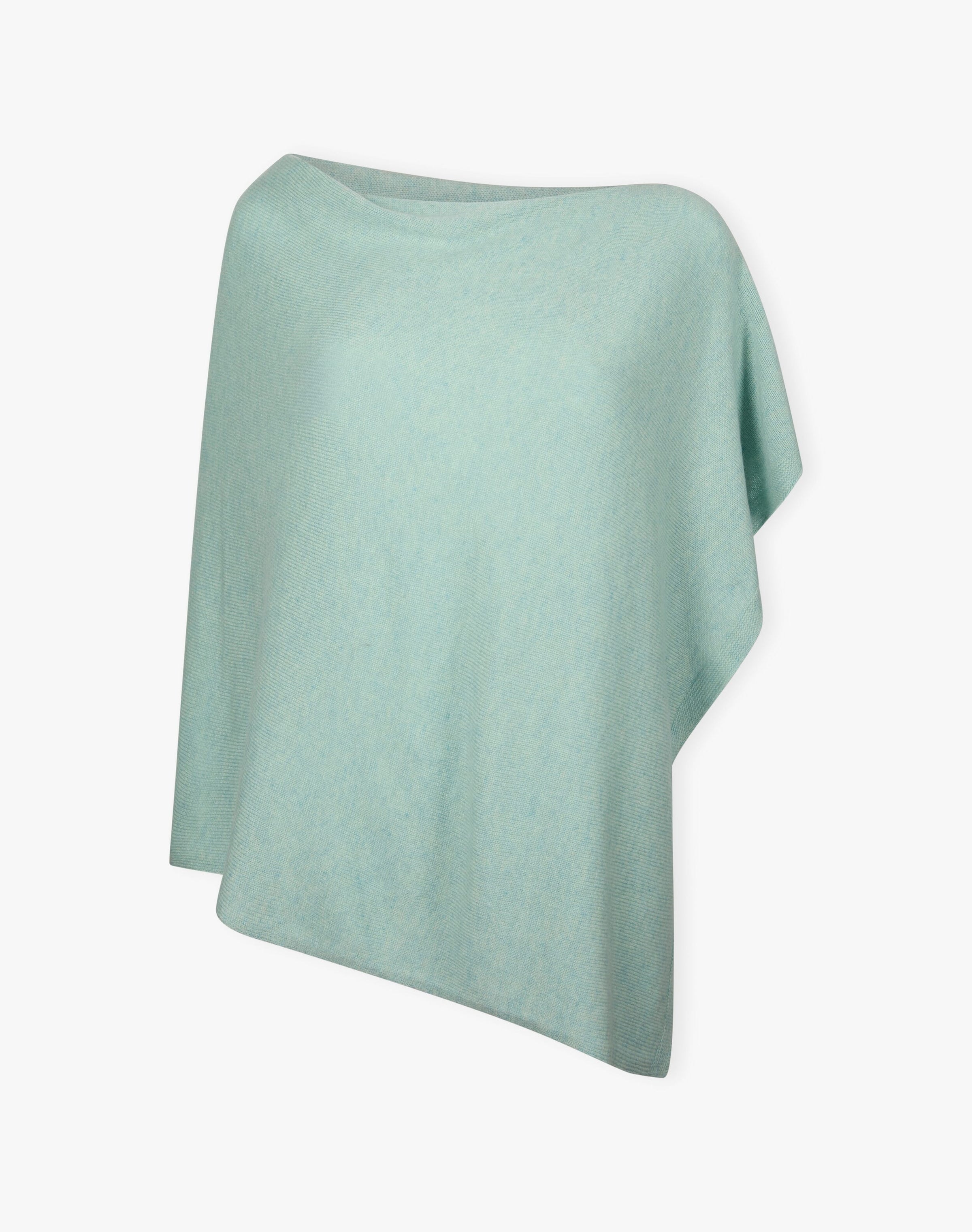 Cashmere Gauzy Knit Poncho