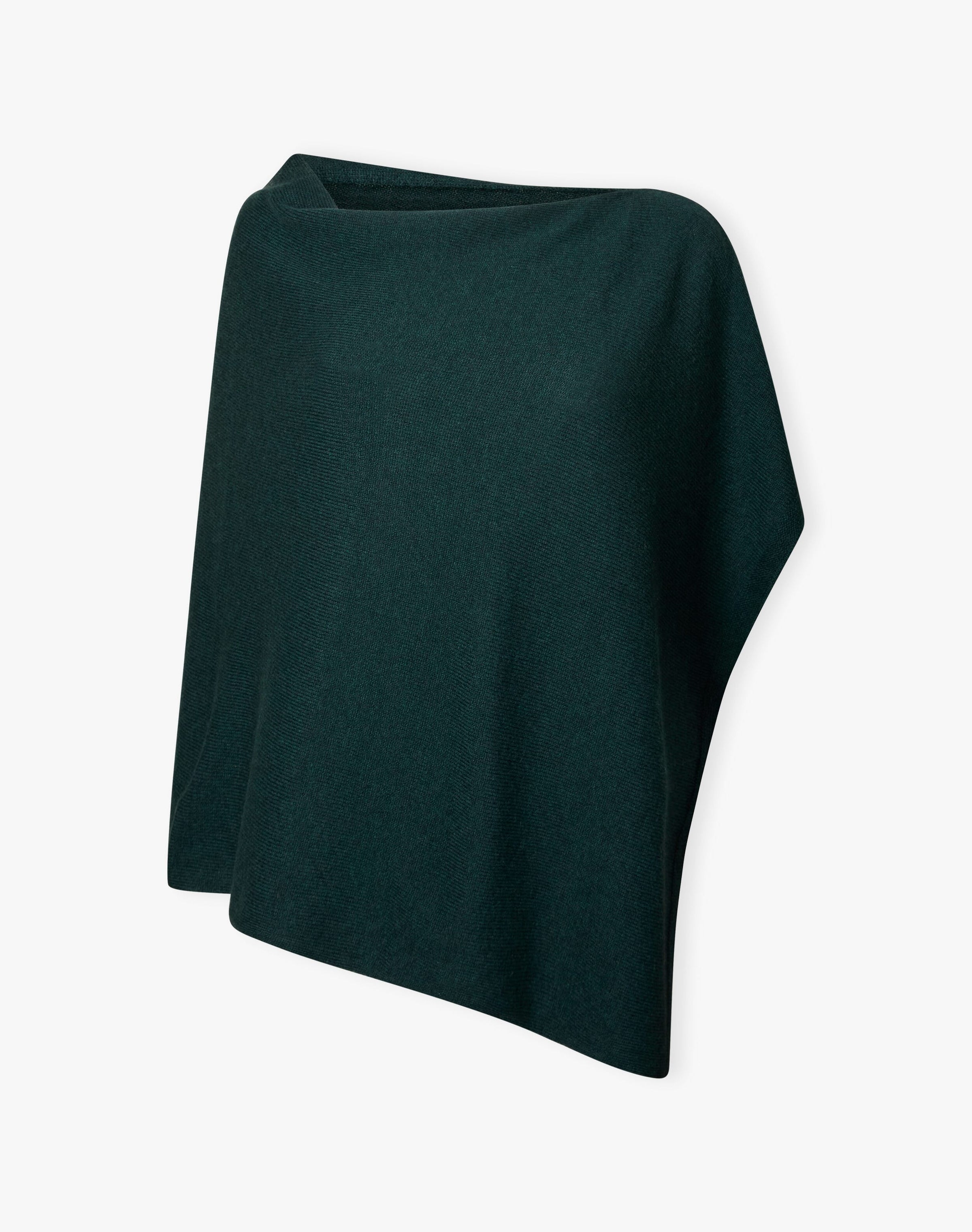 Cashmere Gauzy Knit Poncho