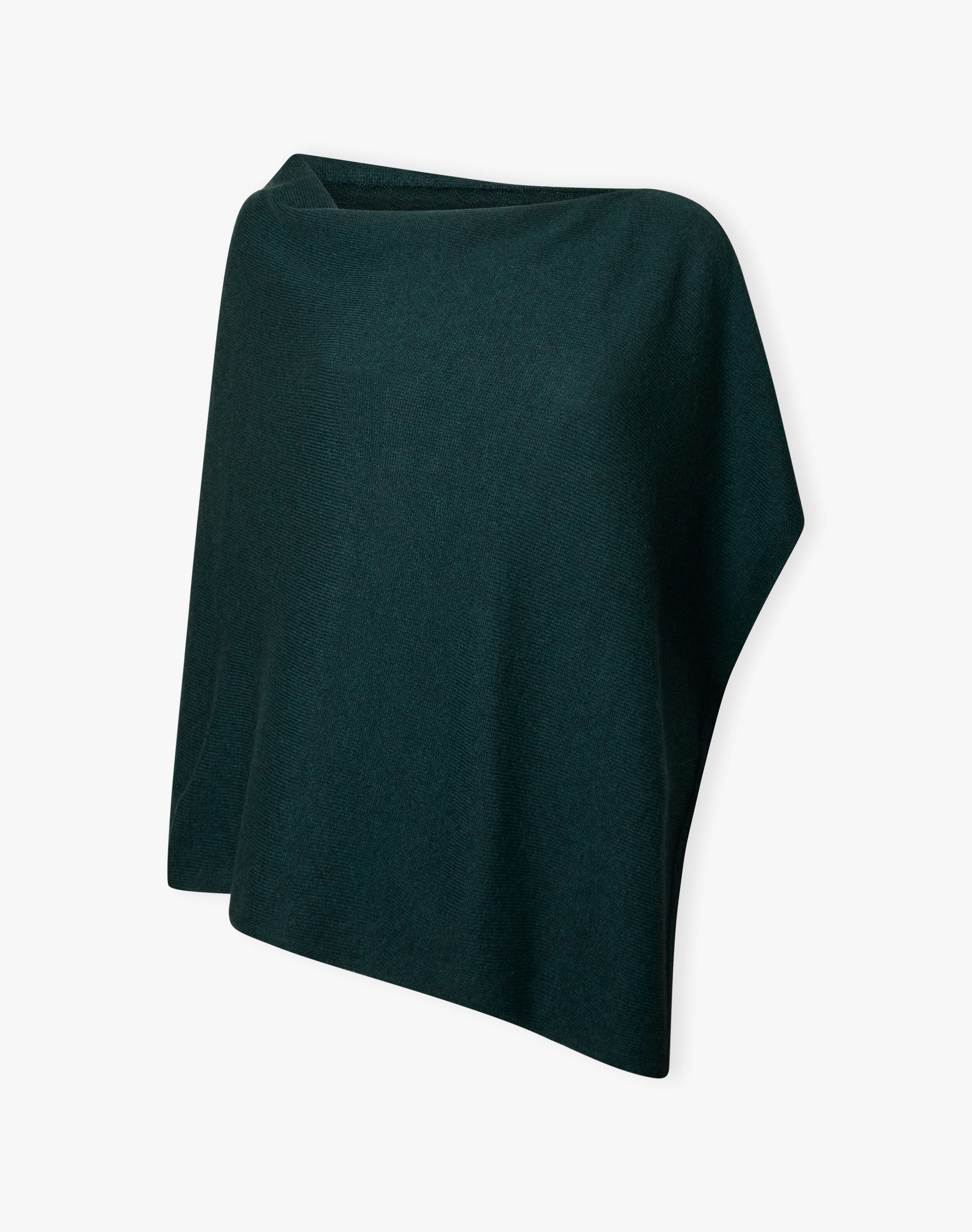 Cashmere Gauzy Knit Poncho