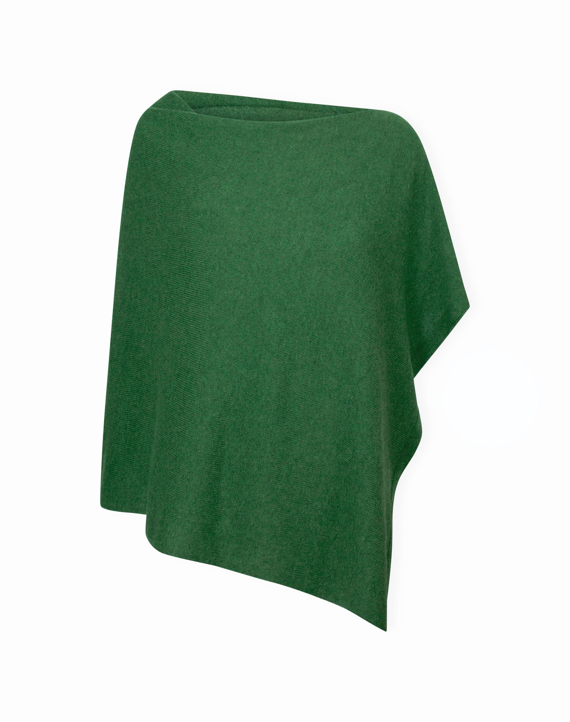 Cashmere Gauzy Knit Poncho