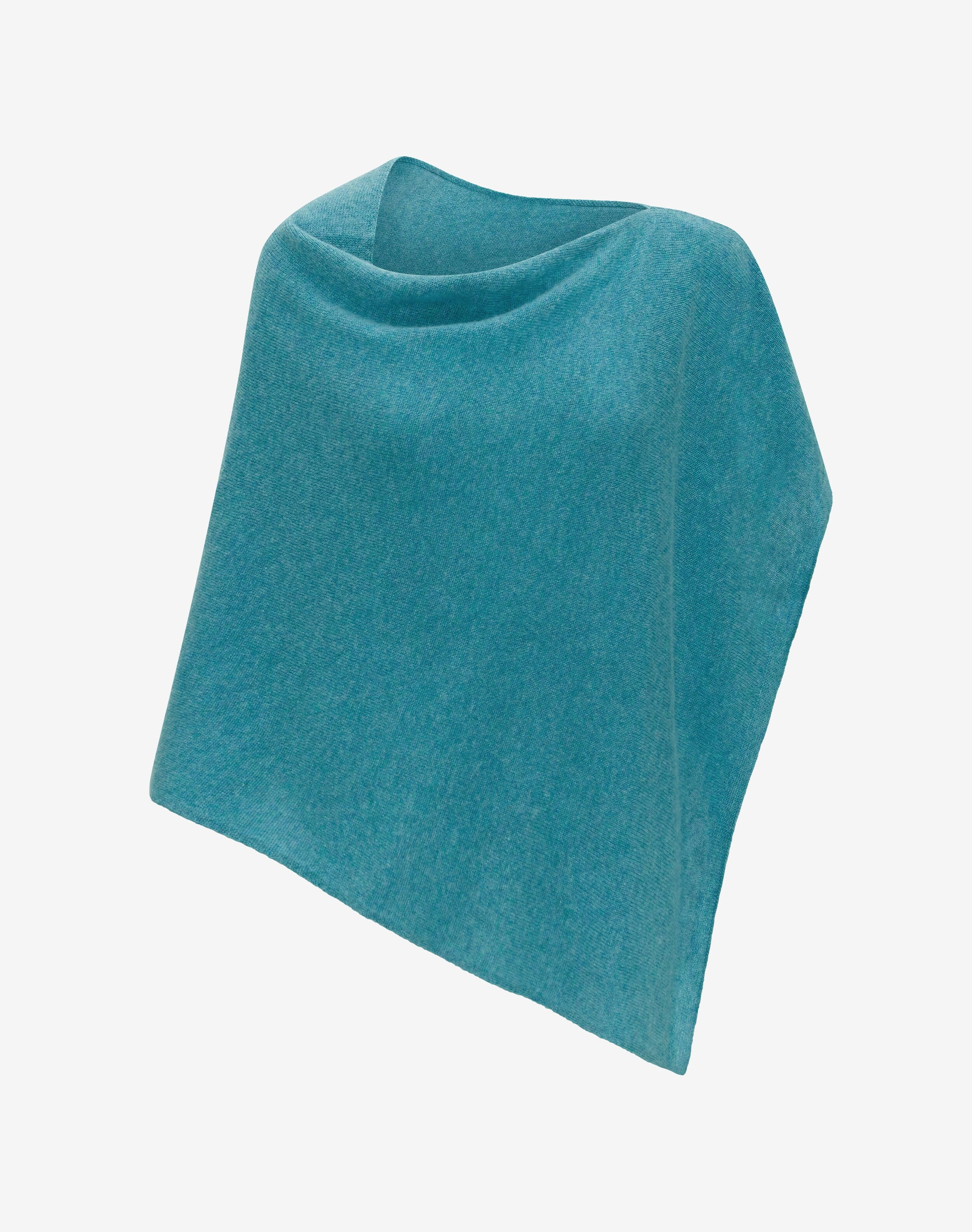 Cashmere Gauzy Knit Poncho