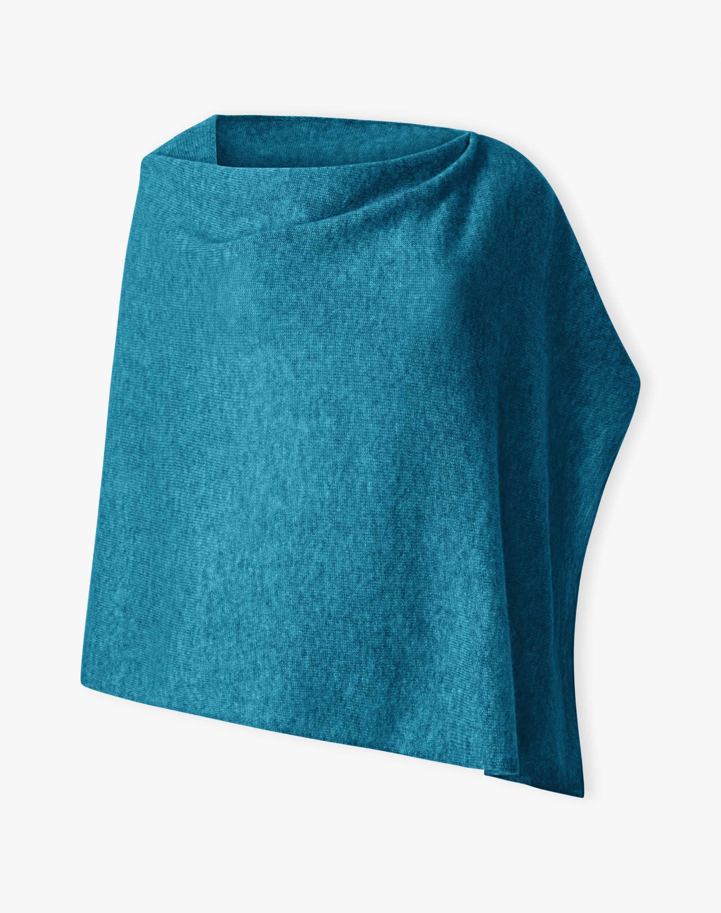 Cashmere Gauzy Knit Poncho