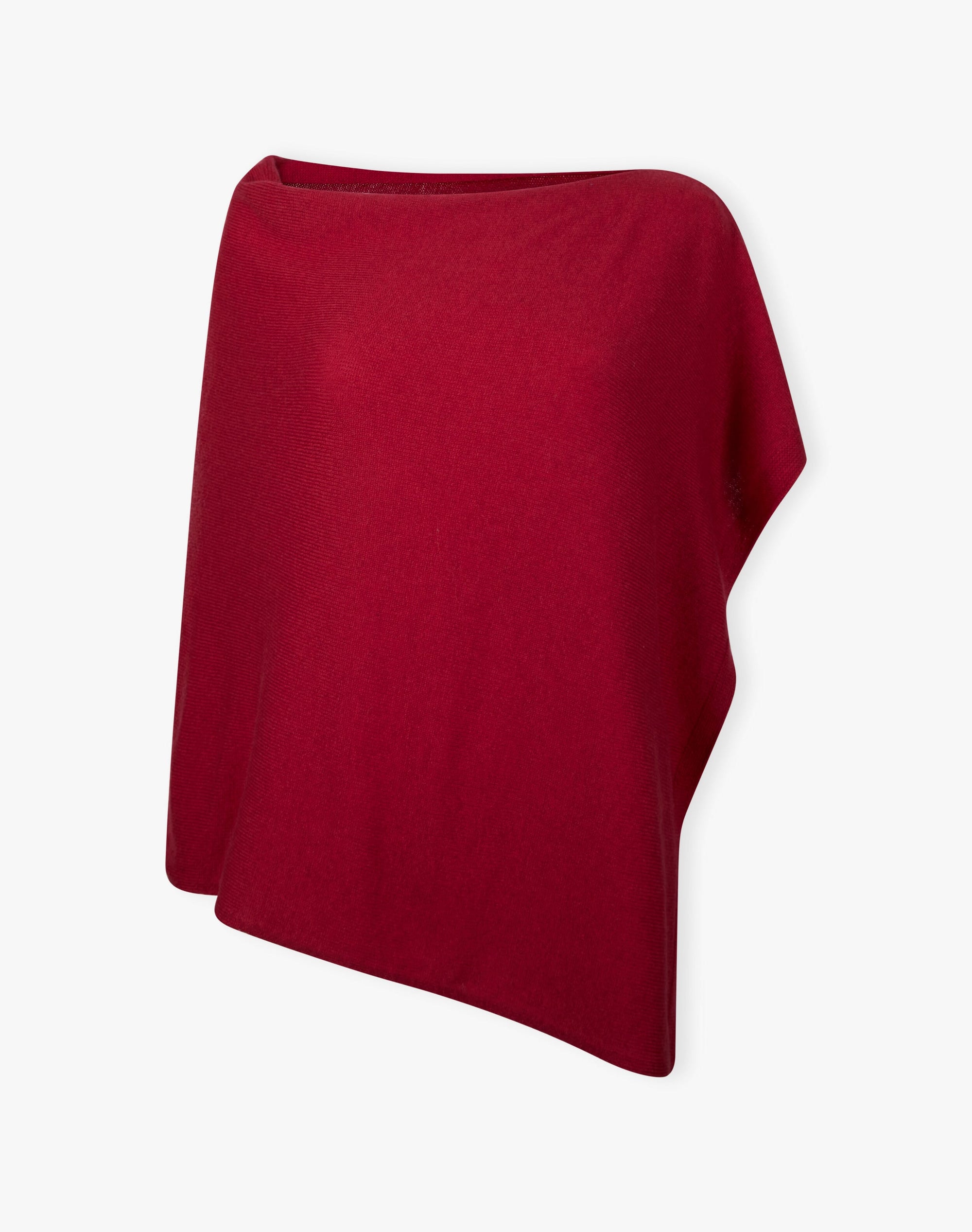 Cashmere Gauzy Knit Poncho