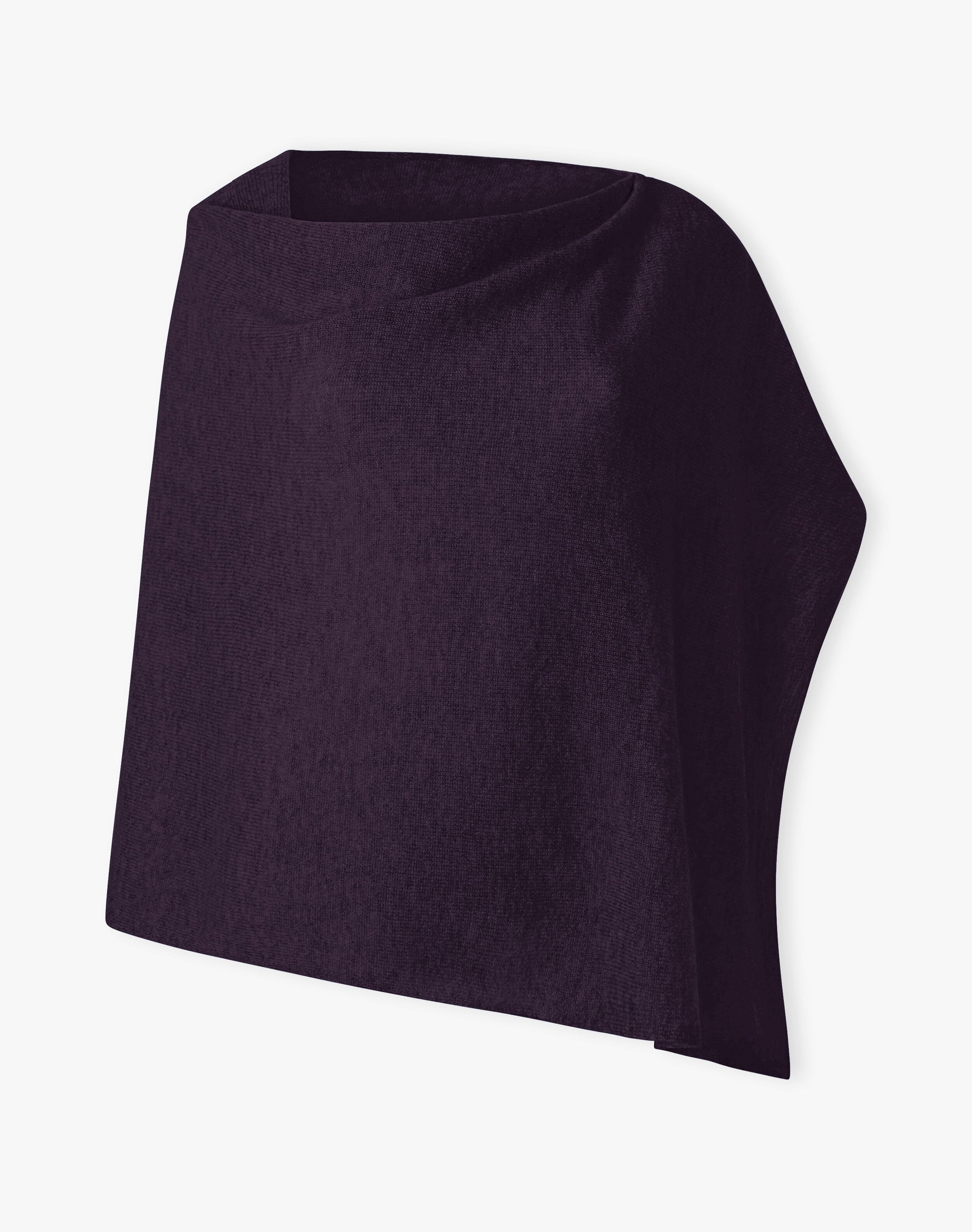 Cashmere Gauzy Knit Poncho