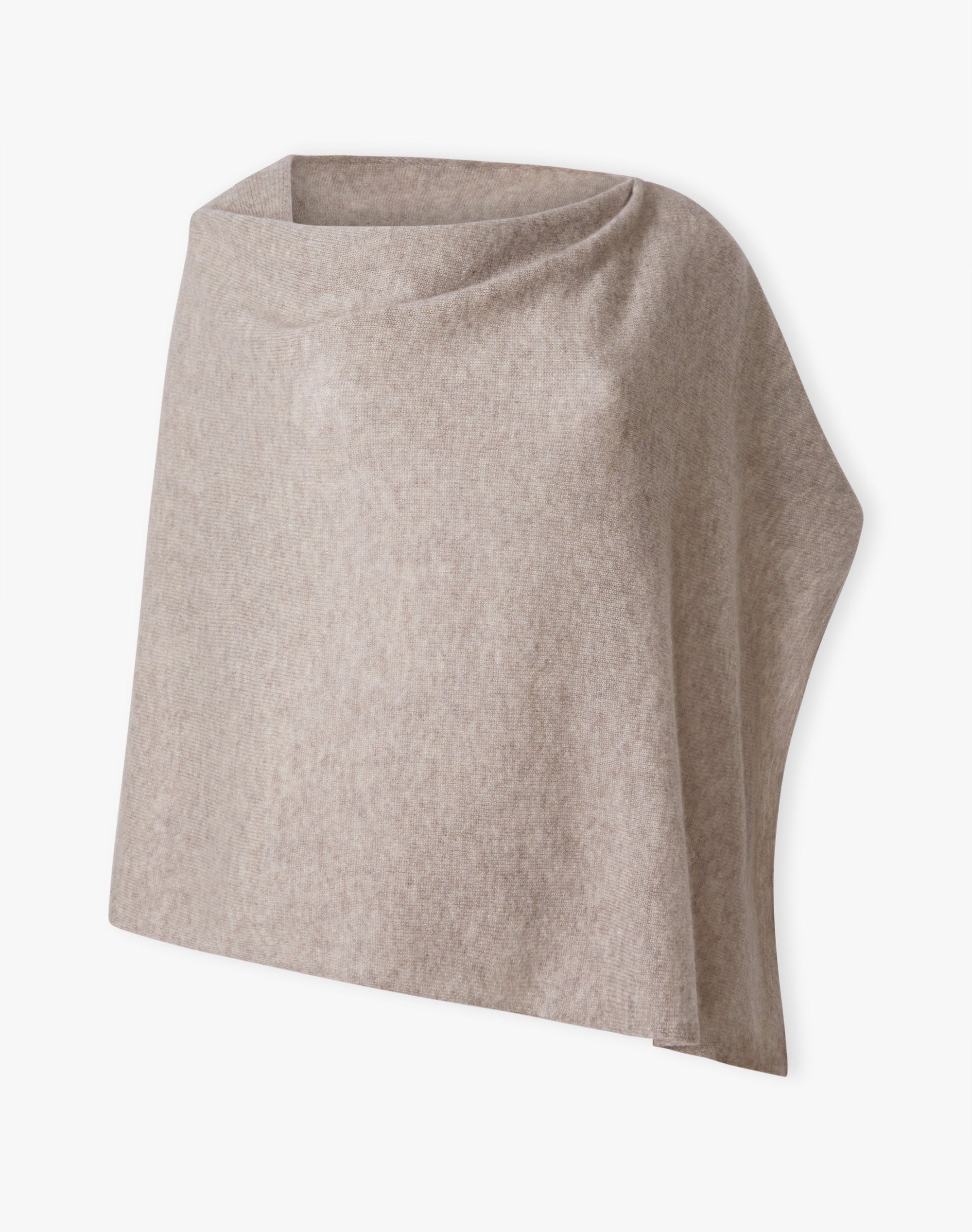 Cashmere Gauzy Knit Poncho