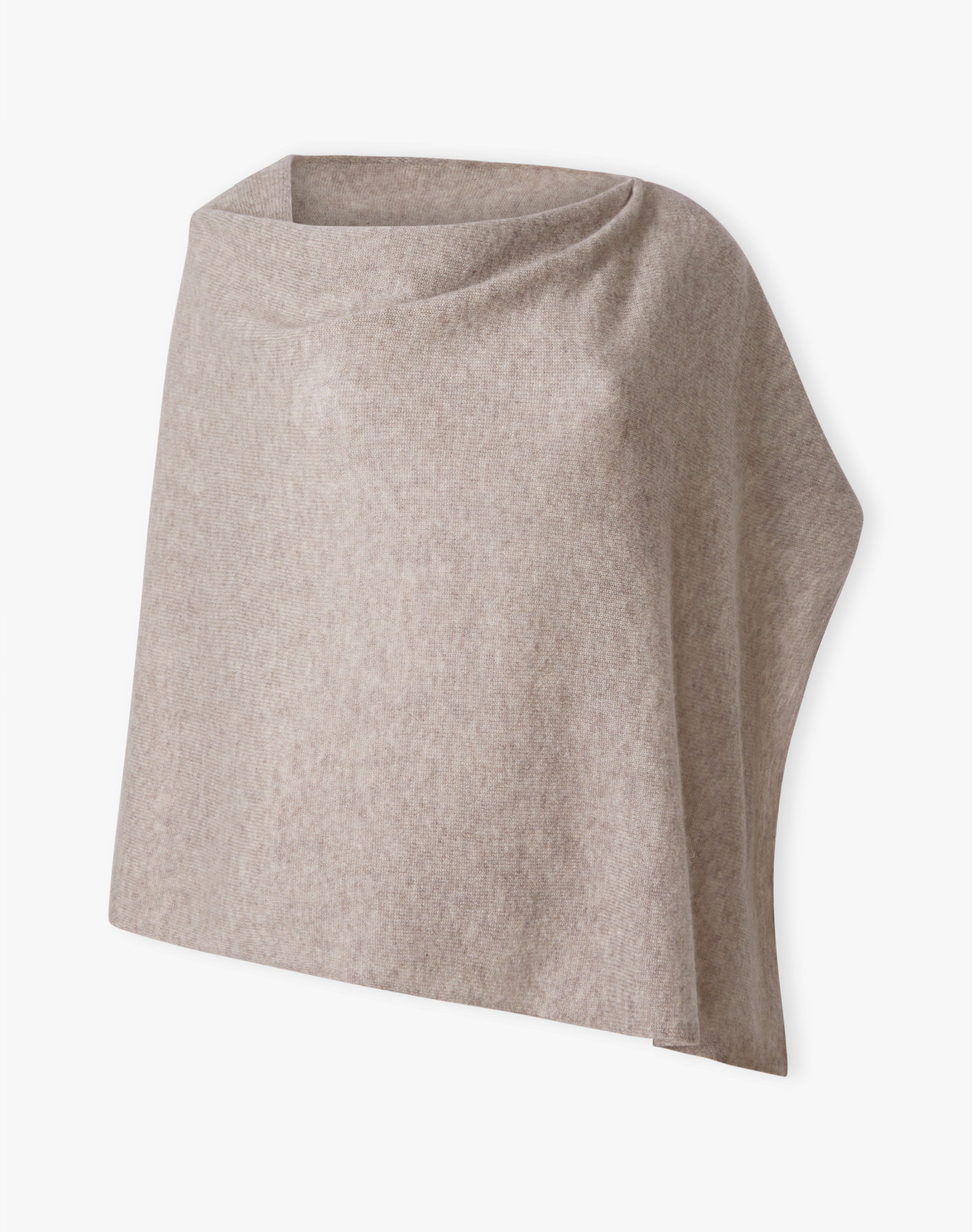 Cashmere Gauzy Knit Poncho