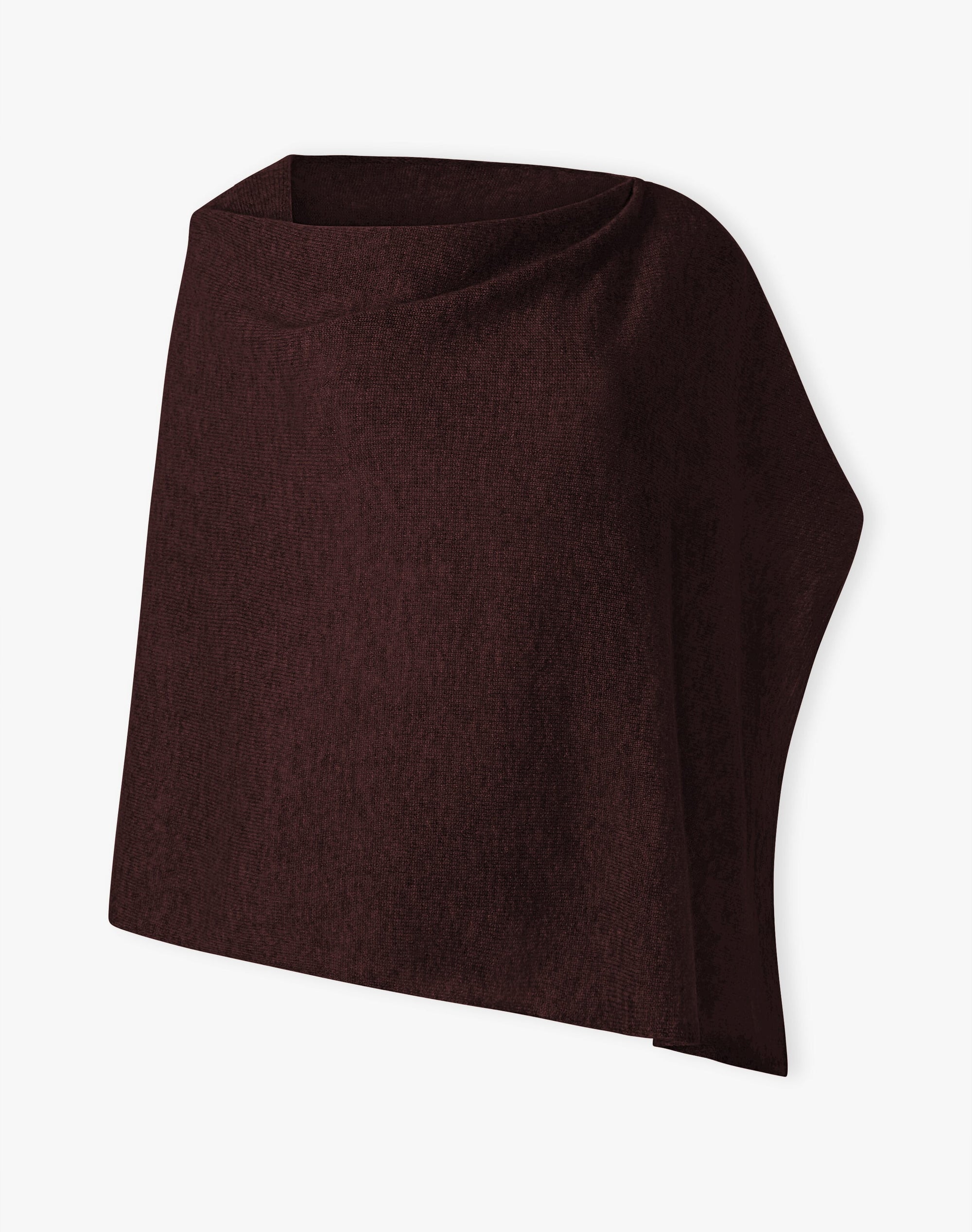 Cashmere Gauzy Knit Poncho