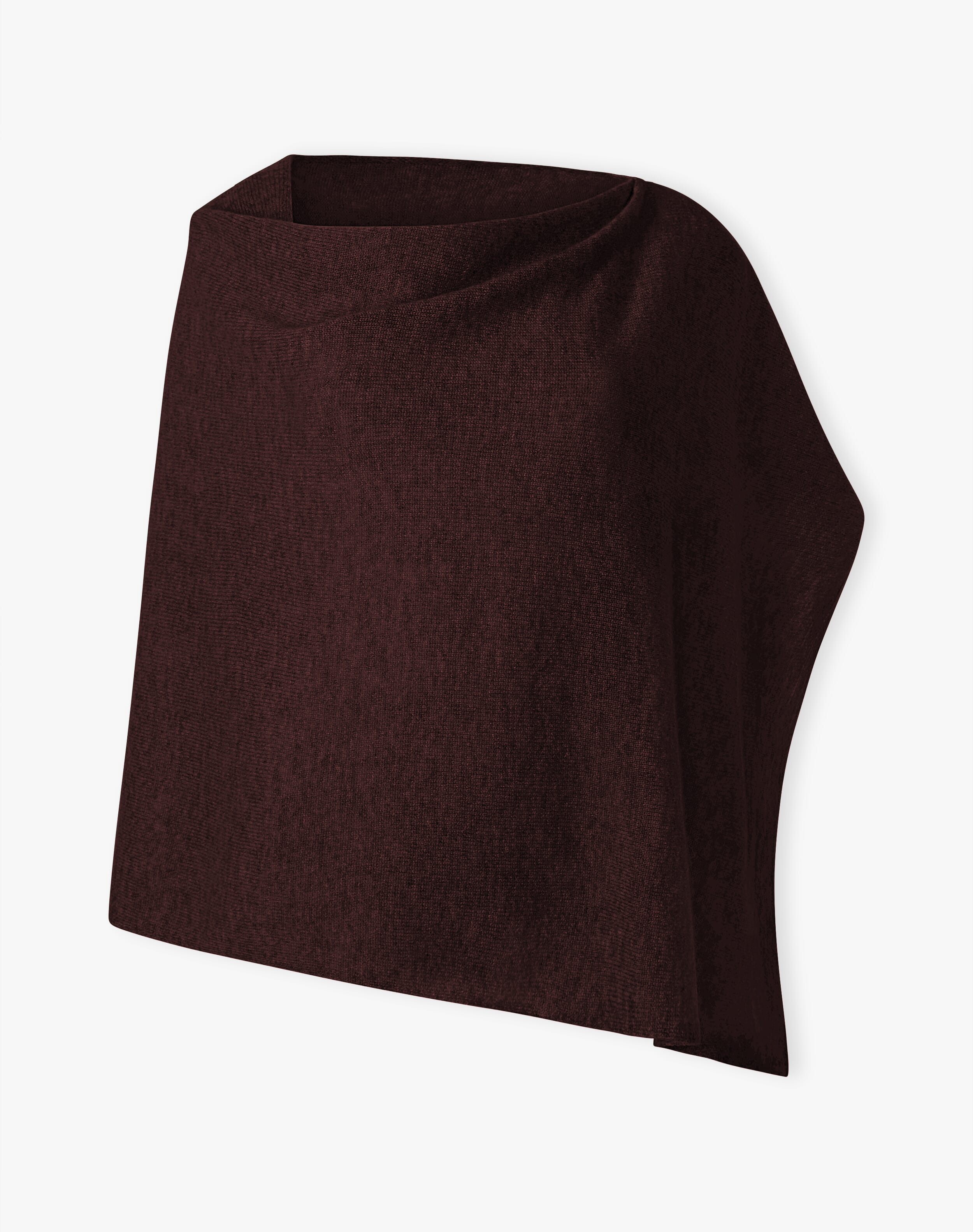 Cashmere Gauzy Knit Poncho