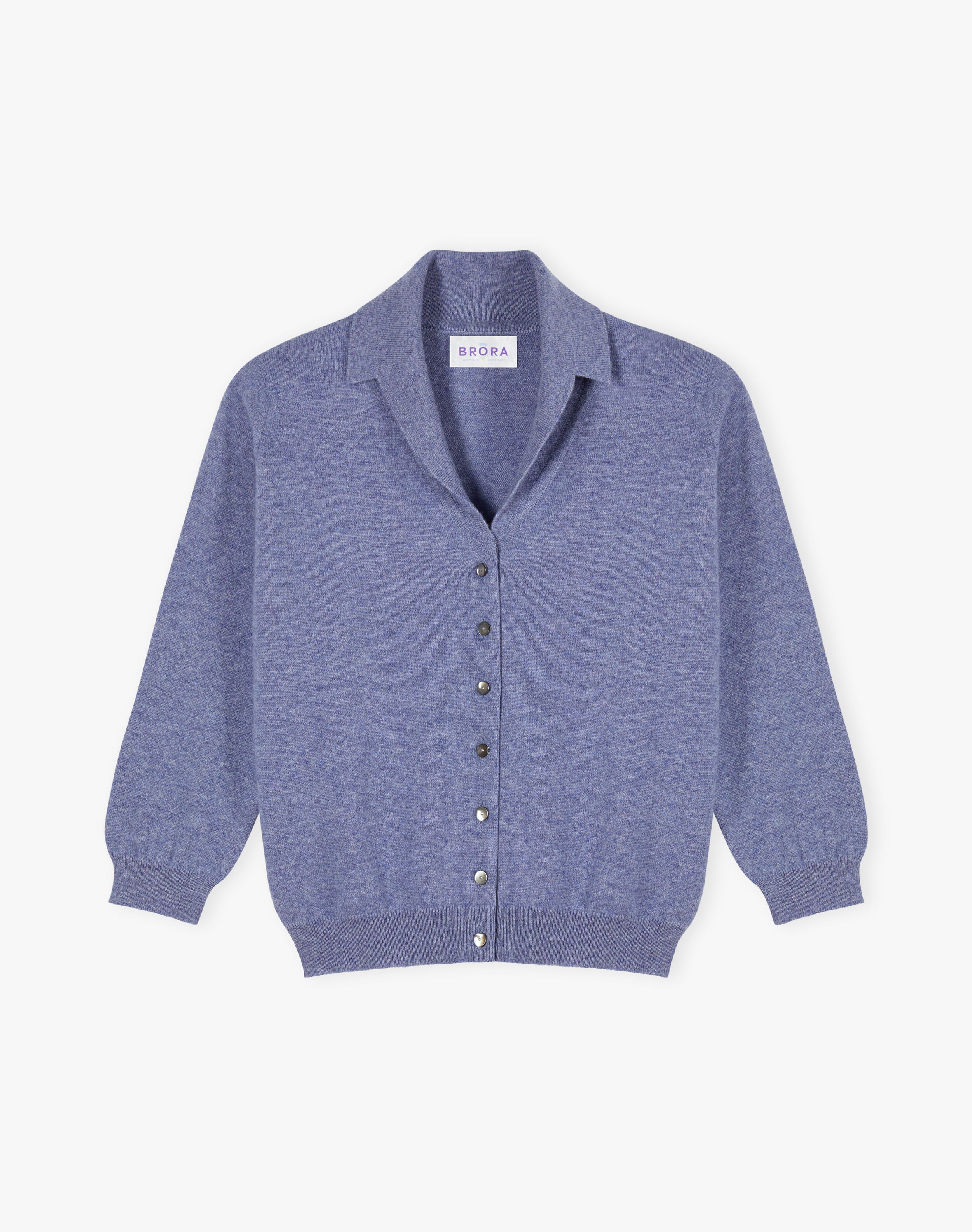 Cashmere Vintage Collar Cardigan
