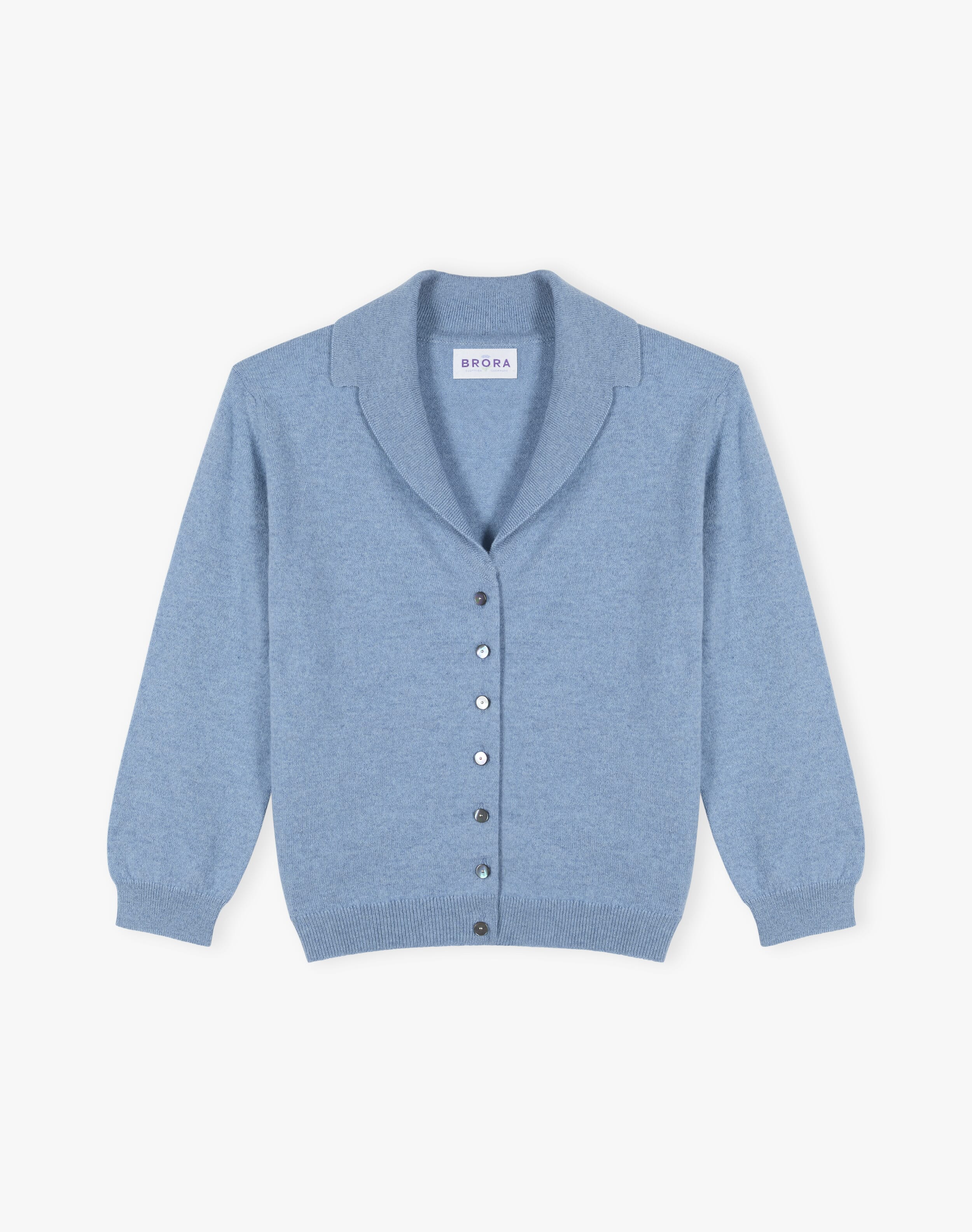 Cashmere Vintage Collar Cardigan