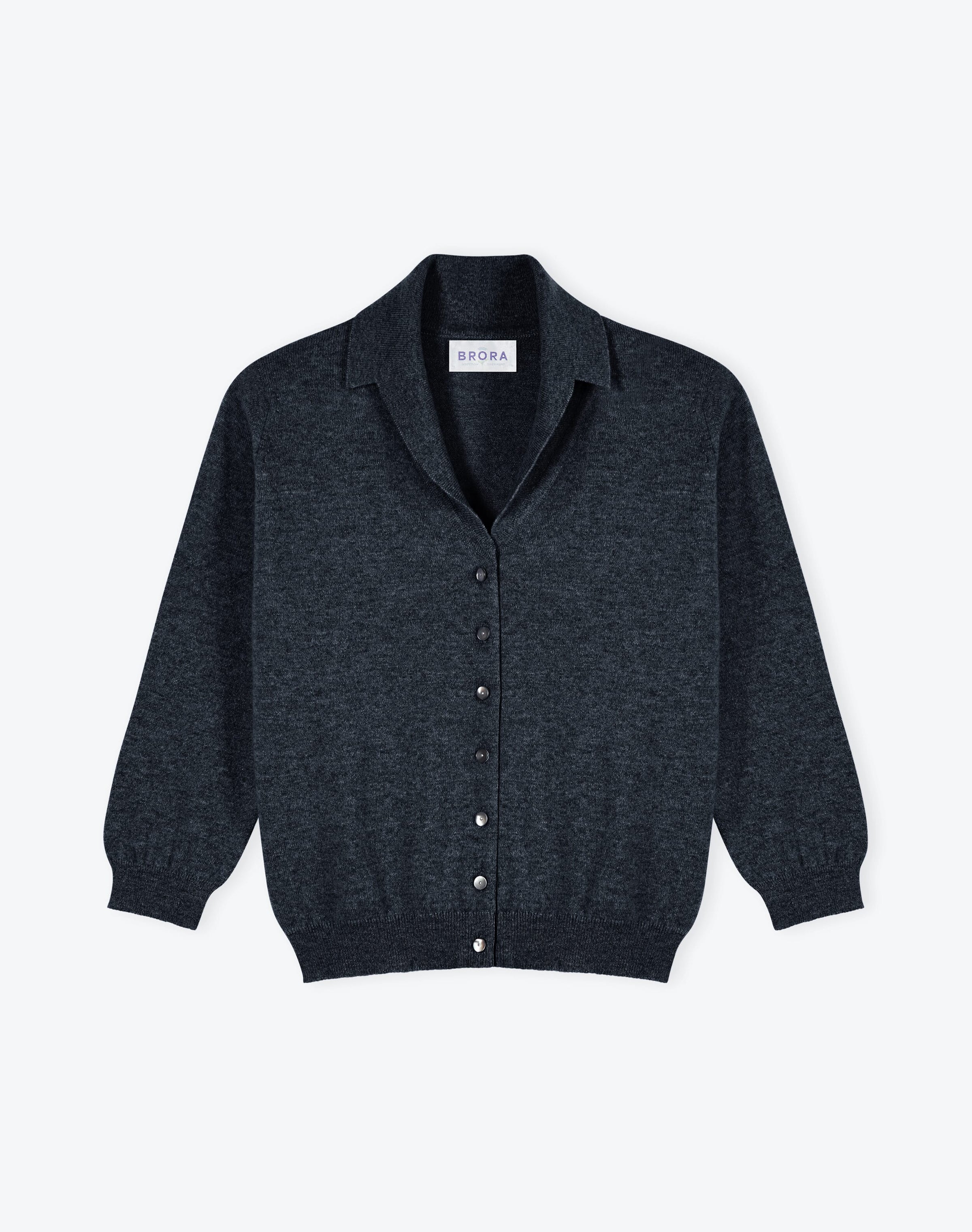 Cashmere Vintage Collar Cardigan