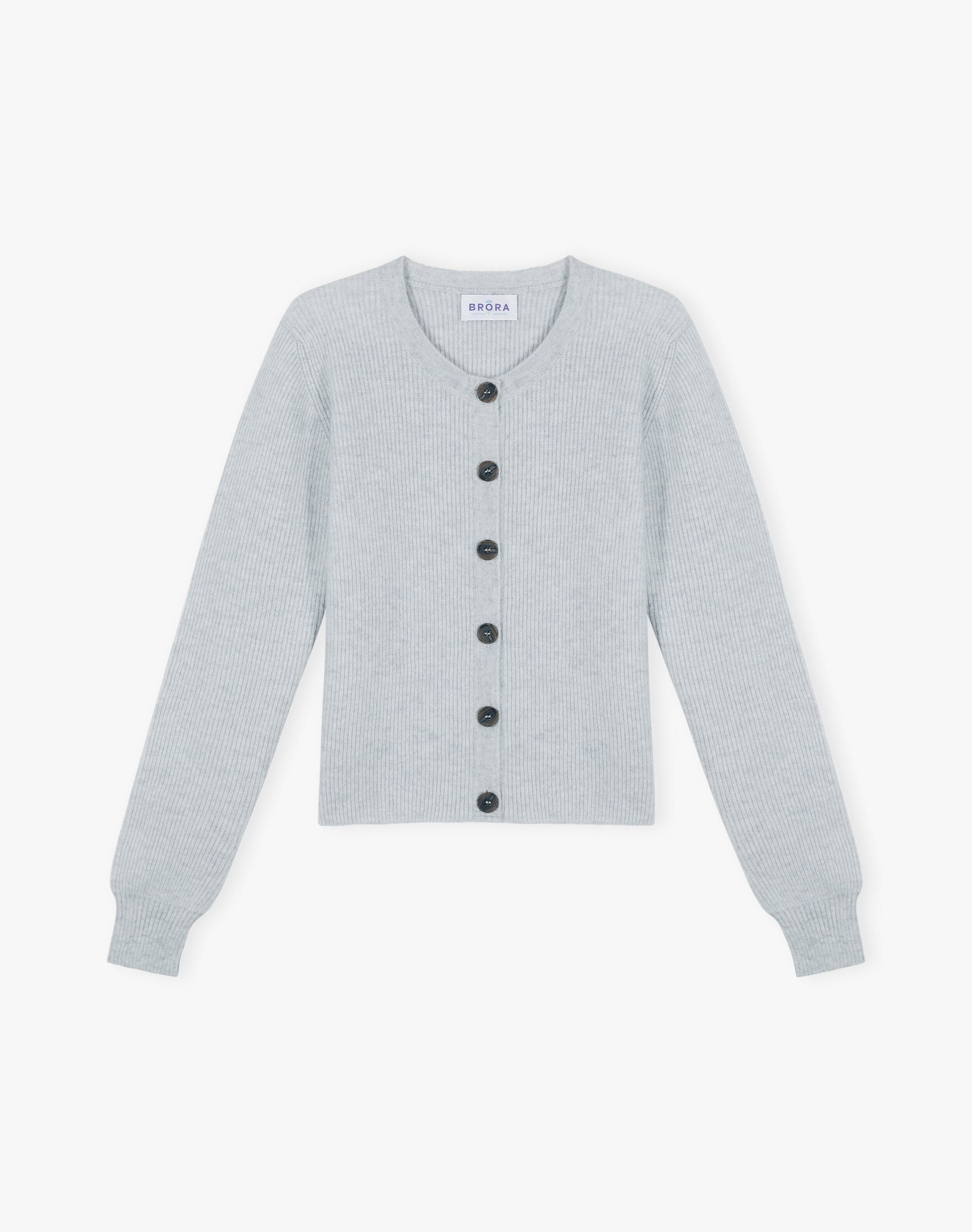 Cashmere Ribbed Cardigan