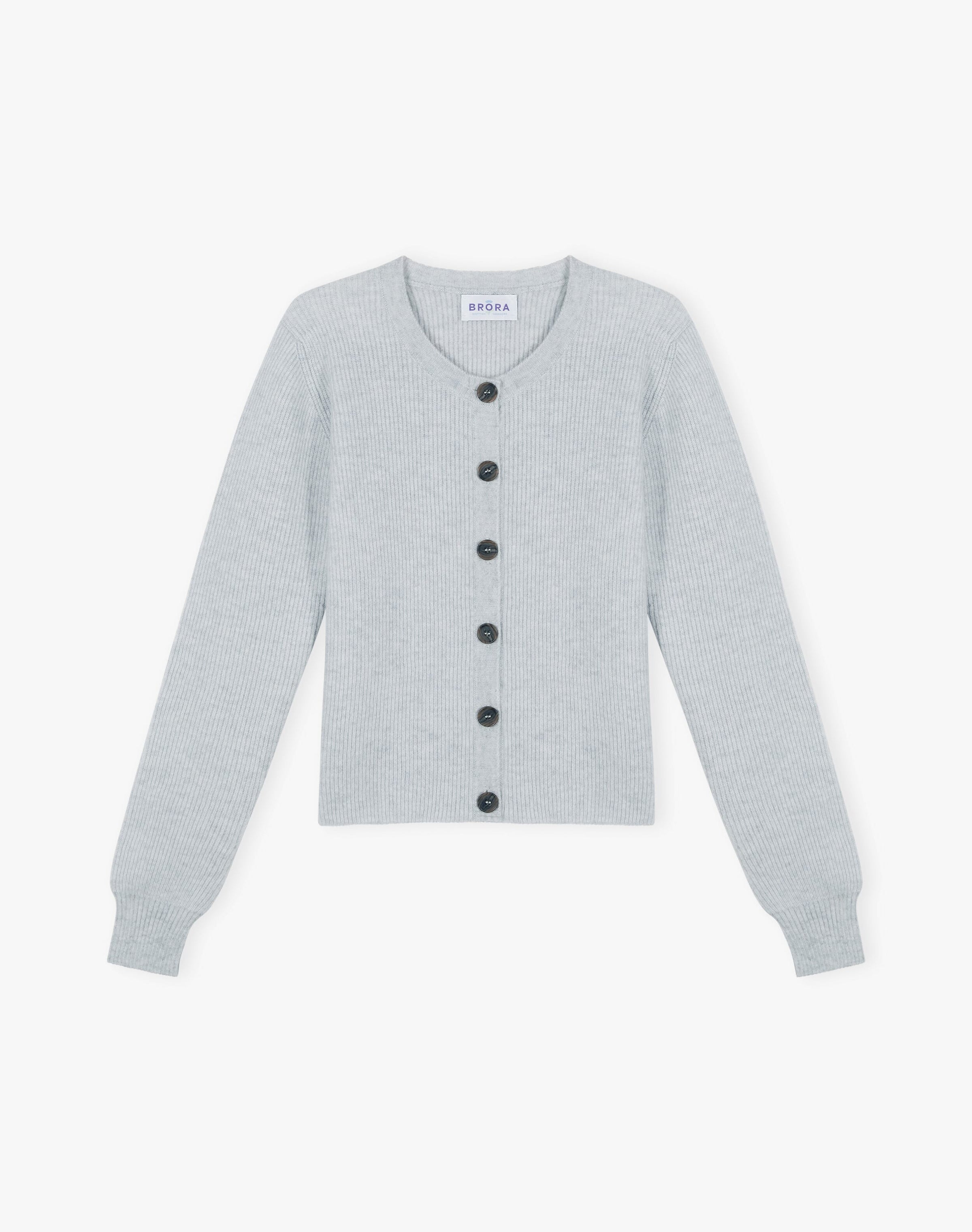 Cashmere Ribbed Cardigan