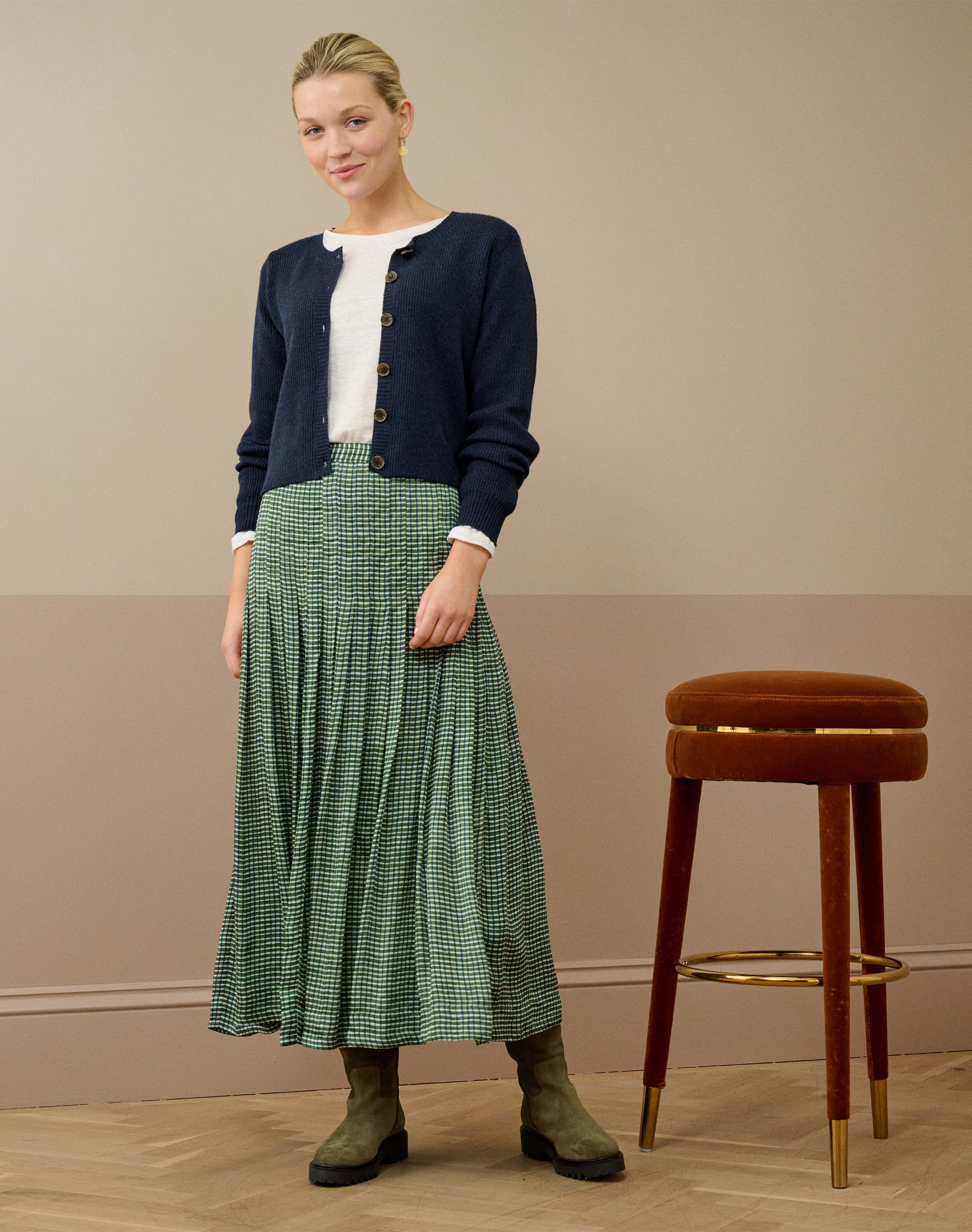 Cashmere Ribbed Cardigan