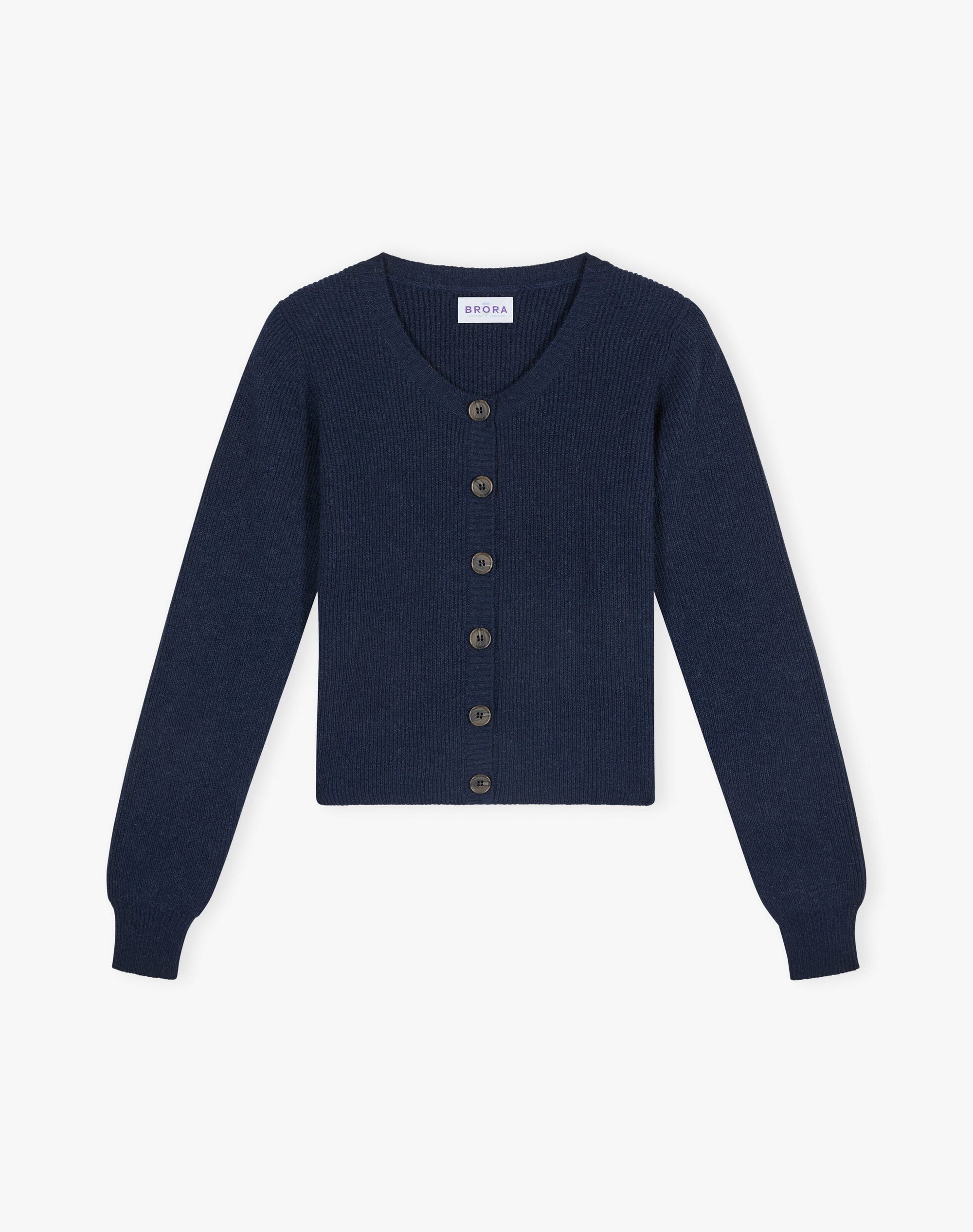 Cashmere Ribbed Cardigan