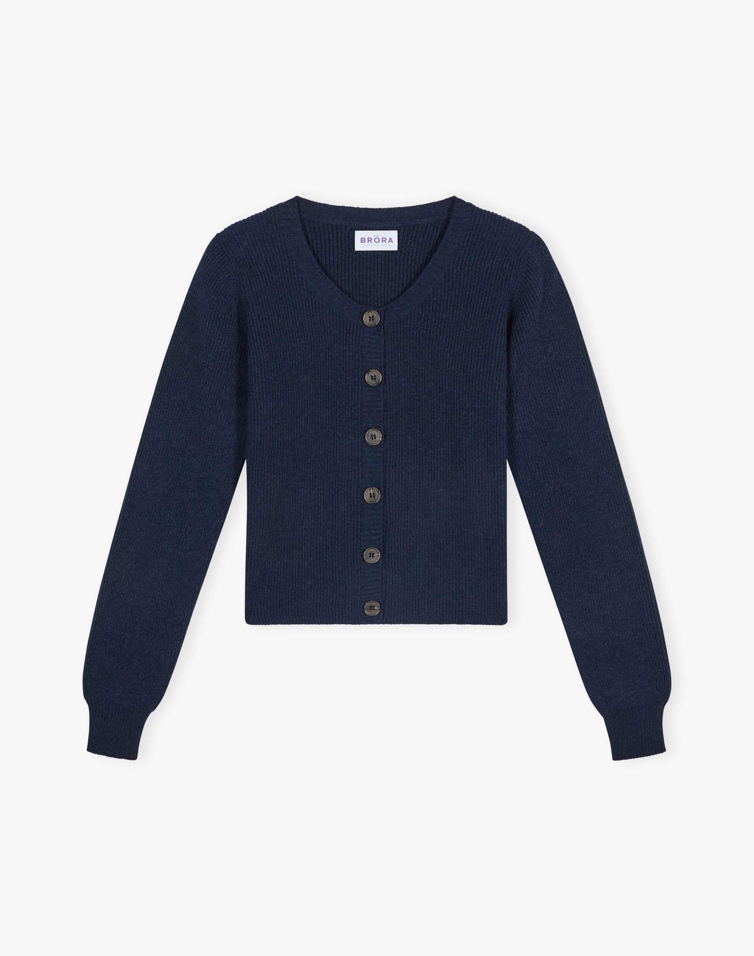 Cashmere Ribbed Cardigan