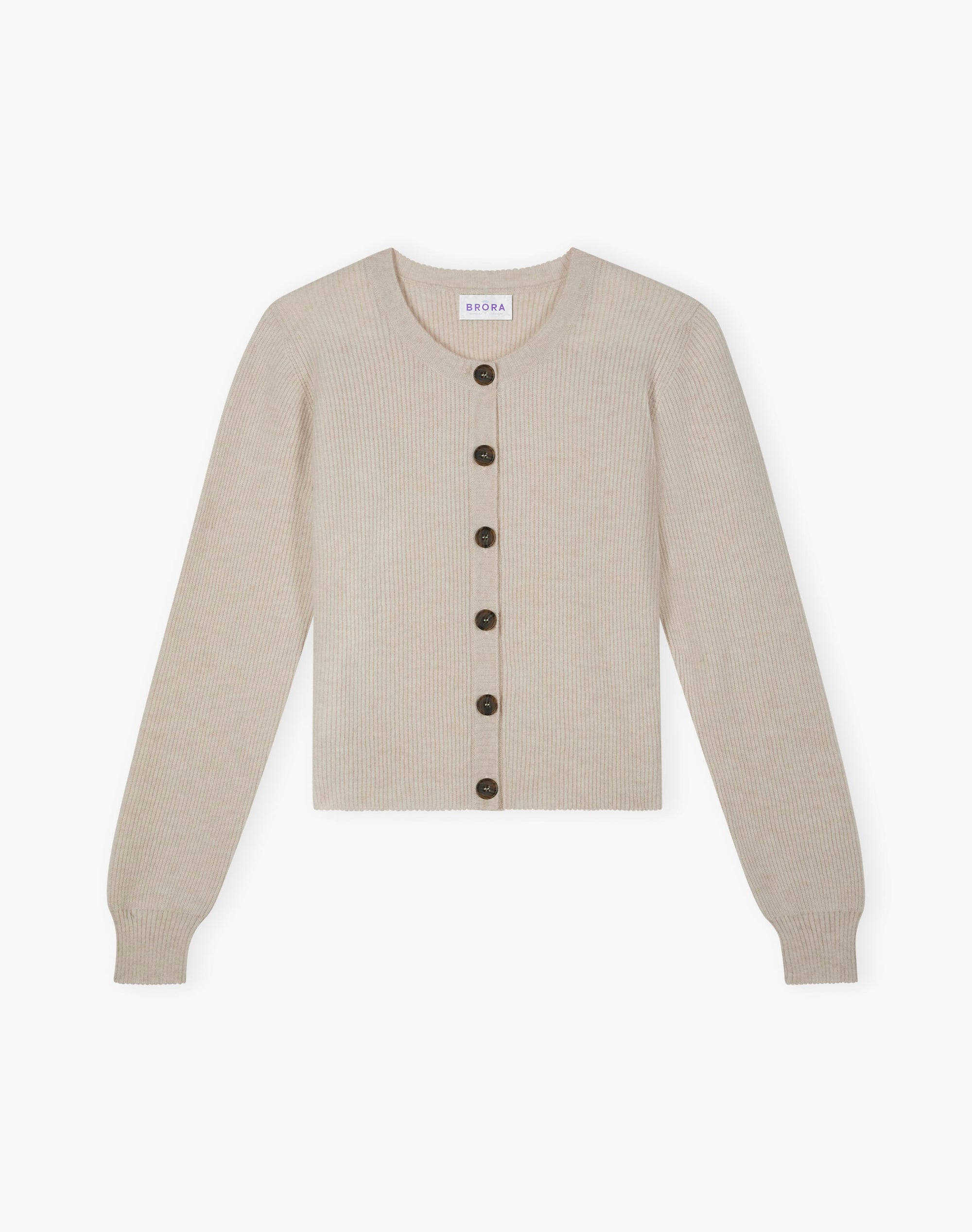 Cashmere Ribbed Cardigan