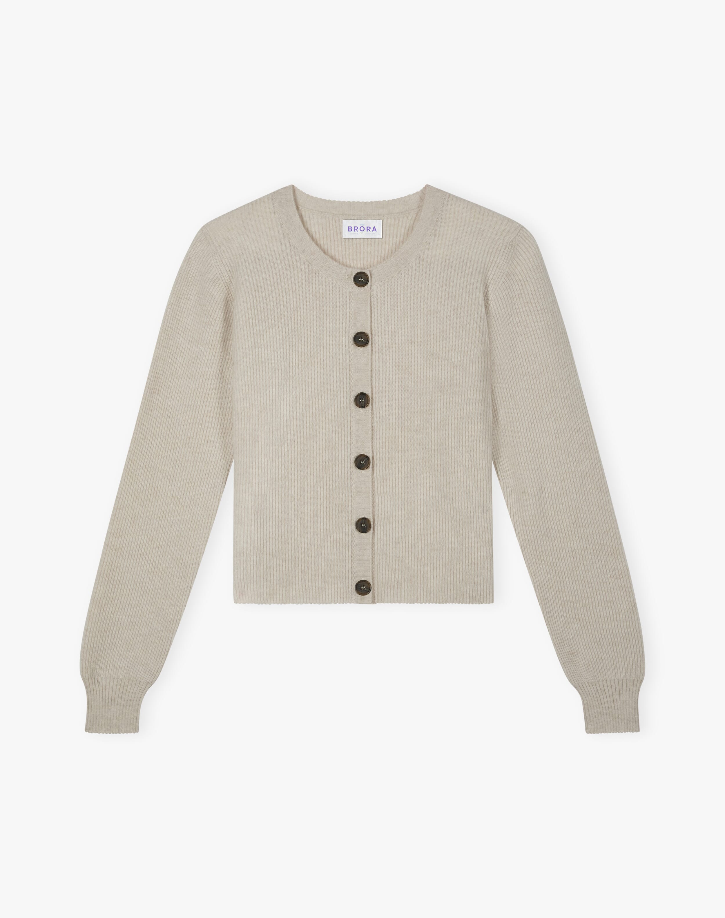 Cashmere Ribbed Cardigan