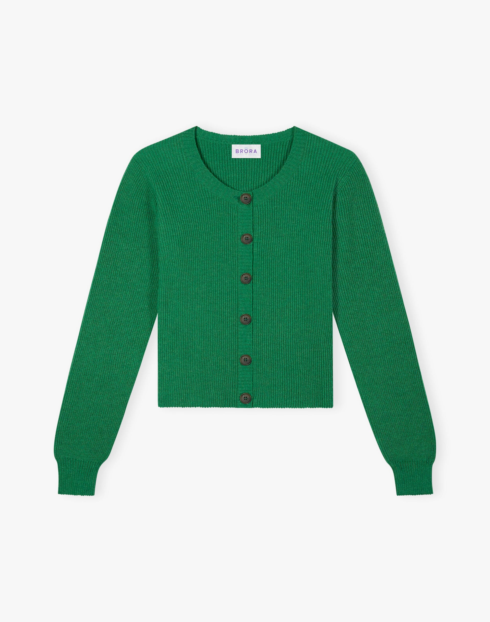 Cashmere Ribbed Cardigan
