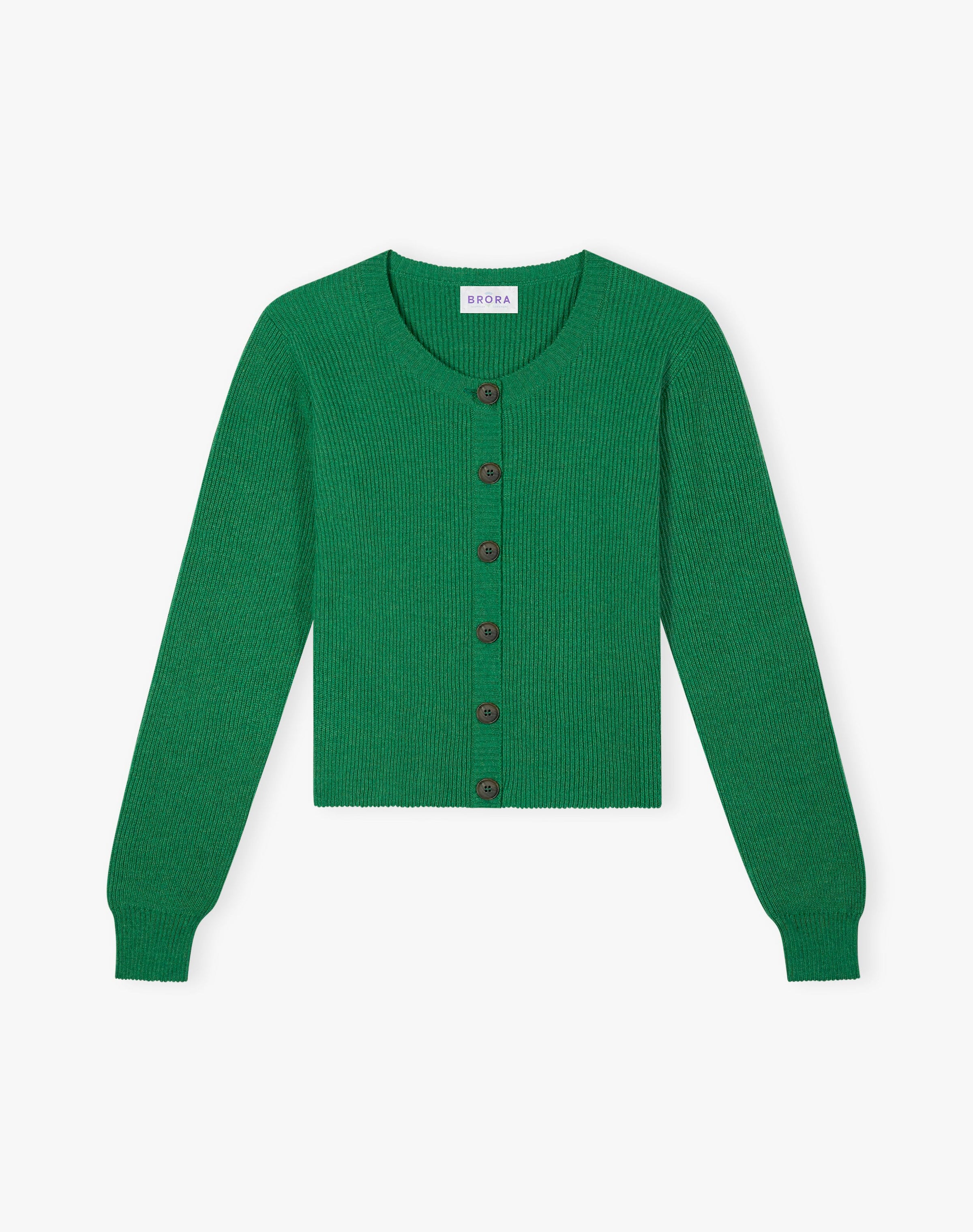 Cashmere Ribbed Cardigan