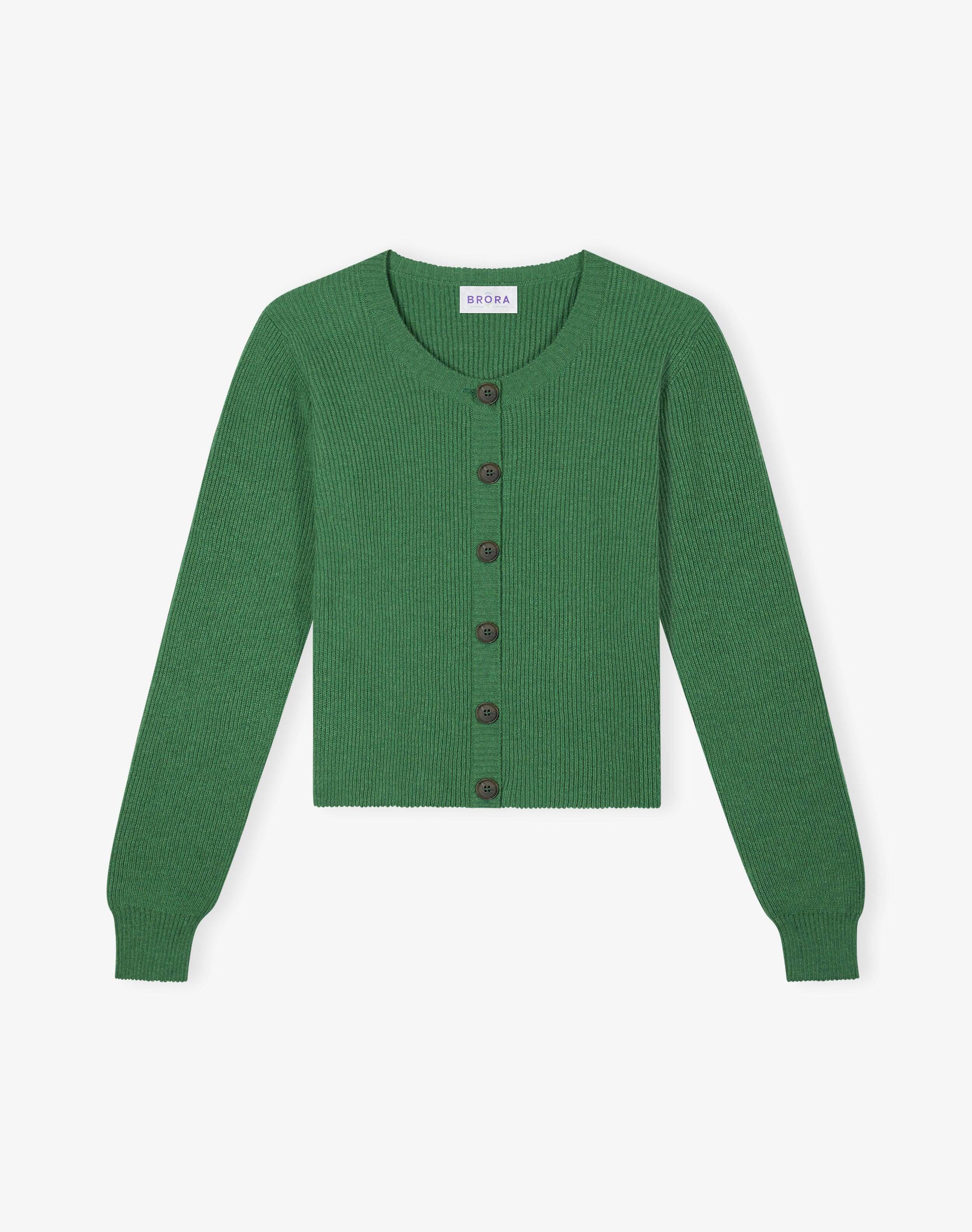 Cashmere Ribbed Cardigan