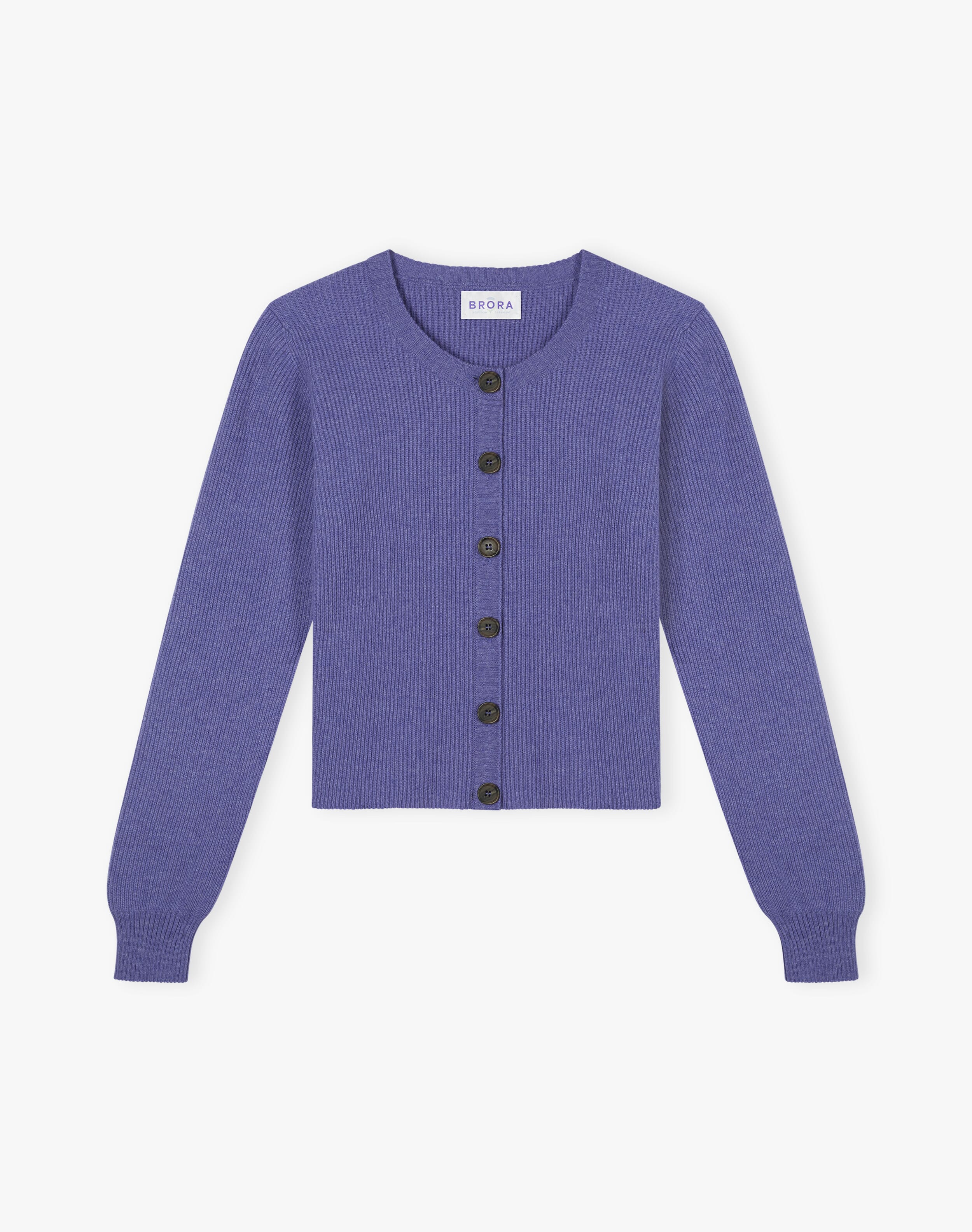 Cashmere Ribbed Cardigan