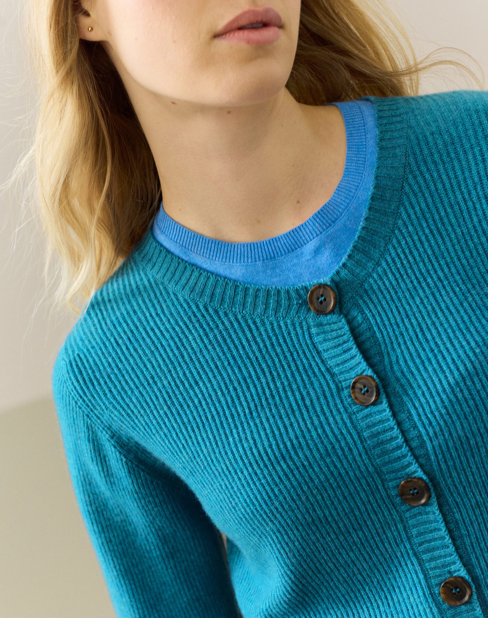 Cashmere Ribbed Cardigan