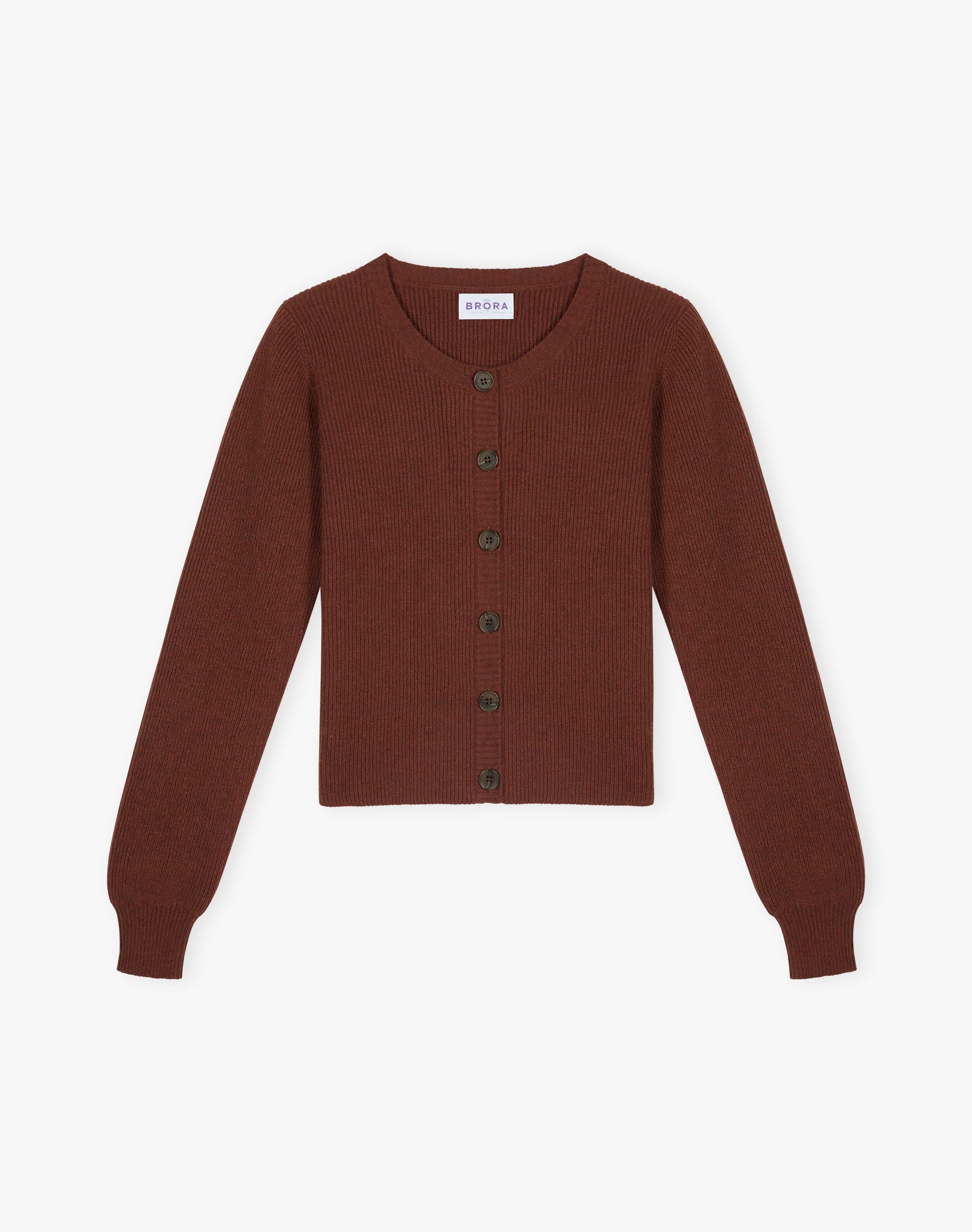 Cashmere Ribbed Cardigan