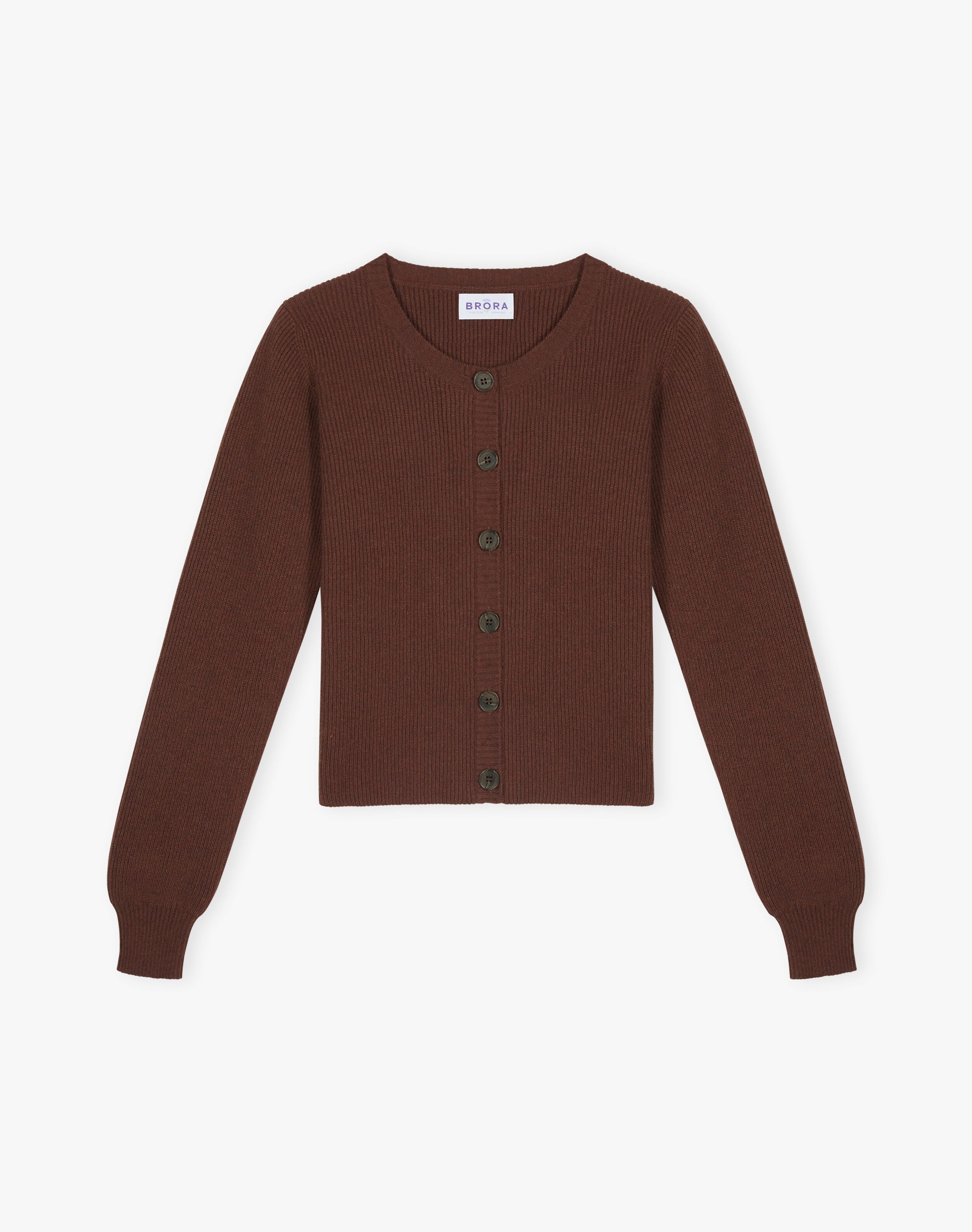 Cashmere Ribbed Cardigan