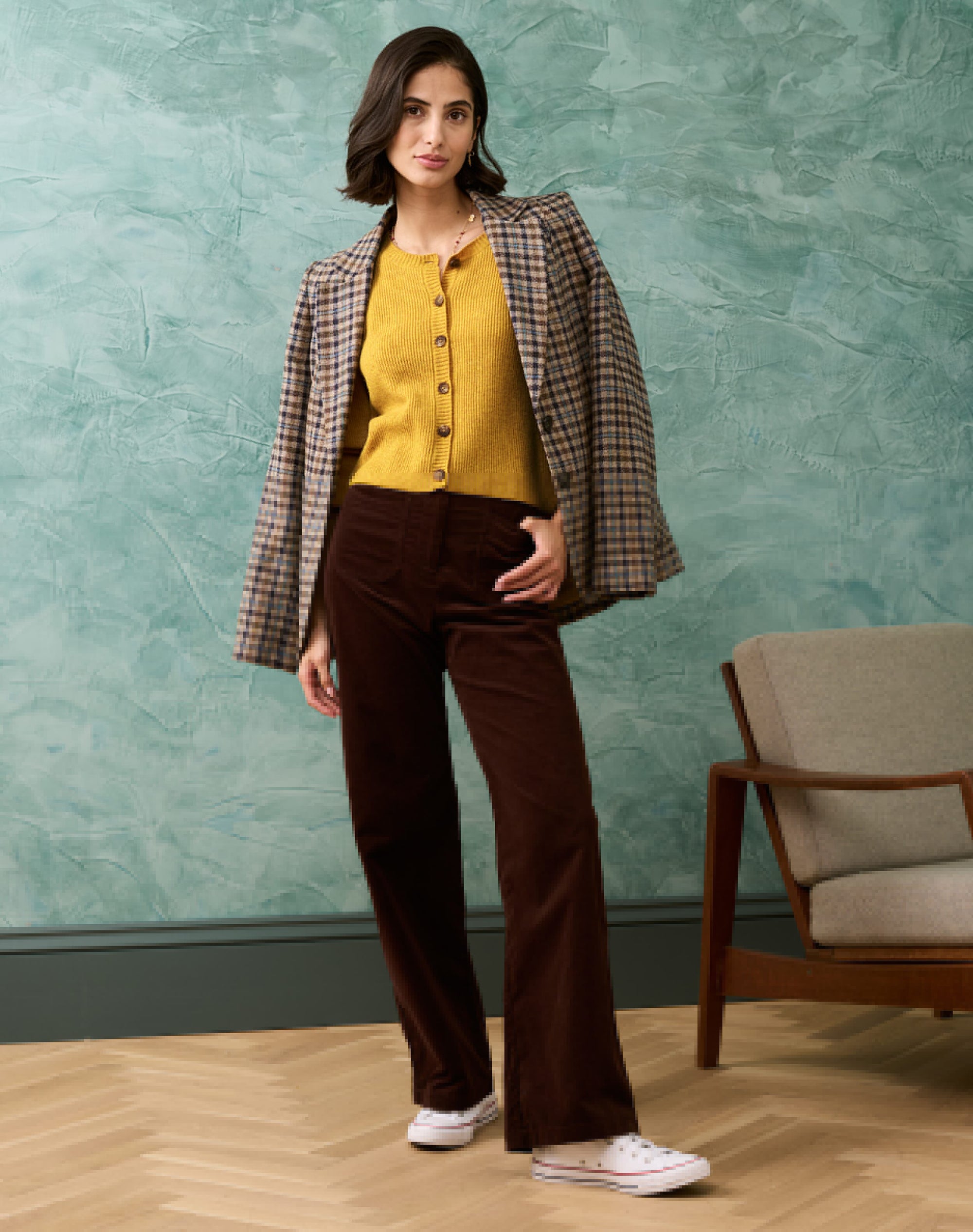 Cashmere Ribbed Cardigan