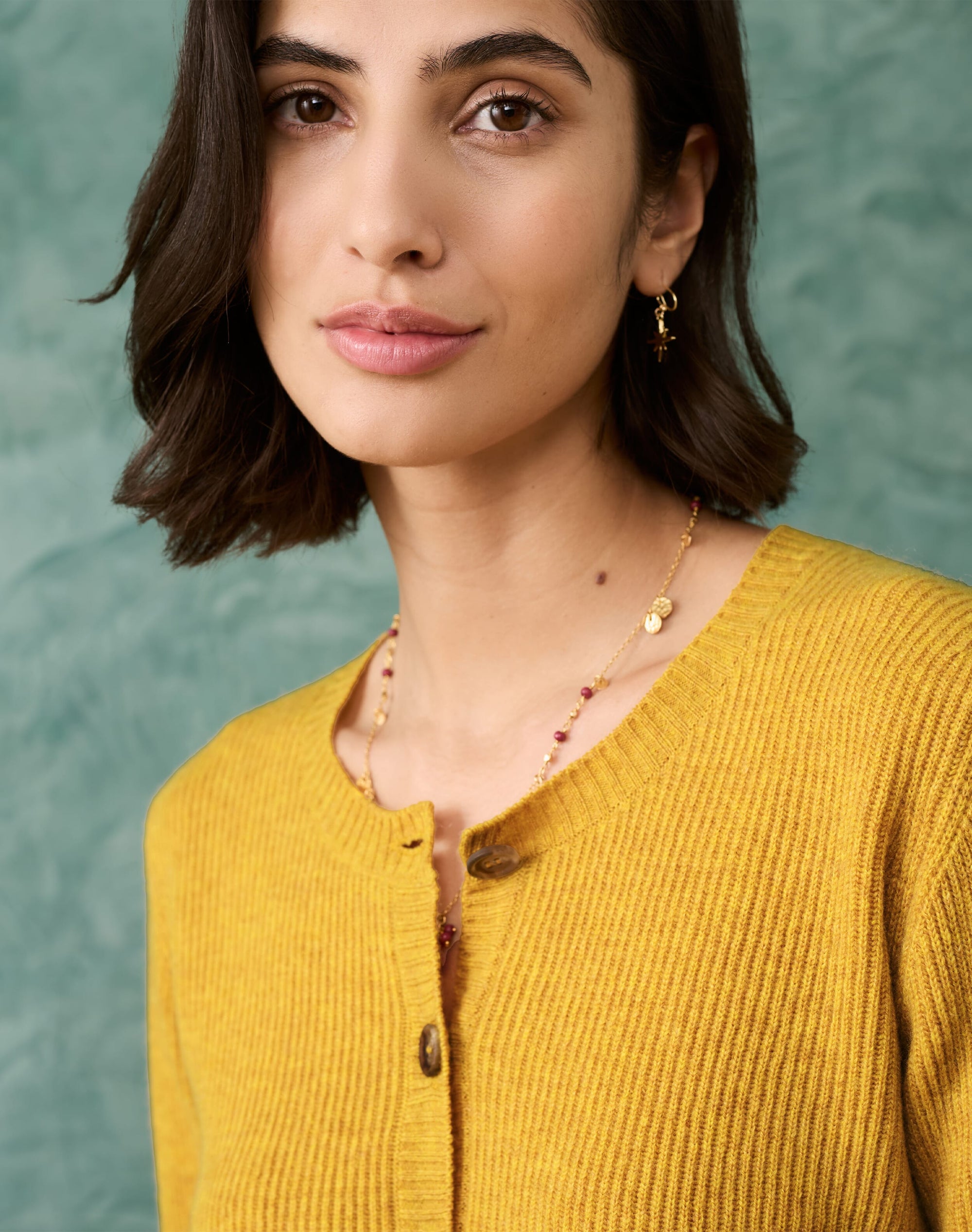 Cashmere Ribbed Cardigan